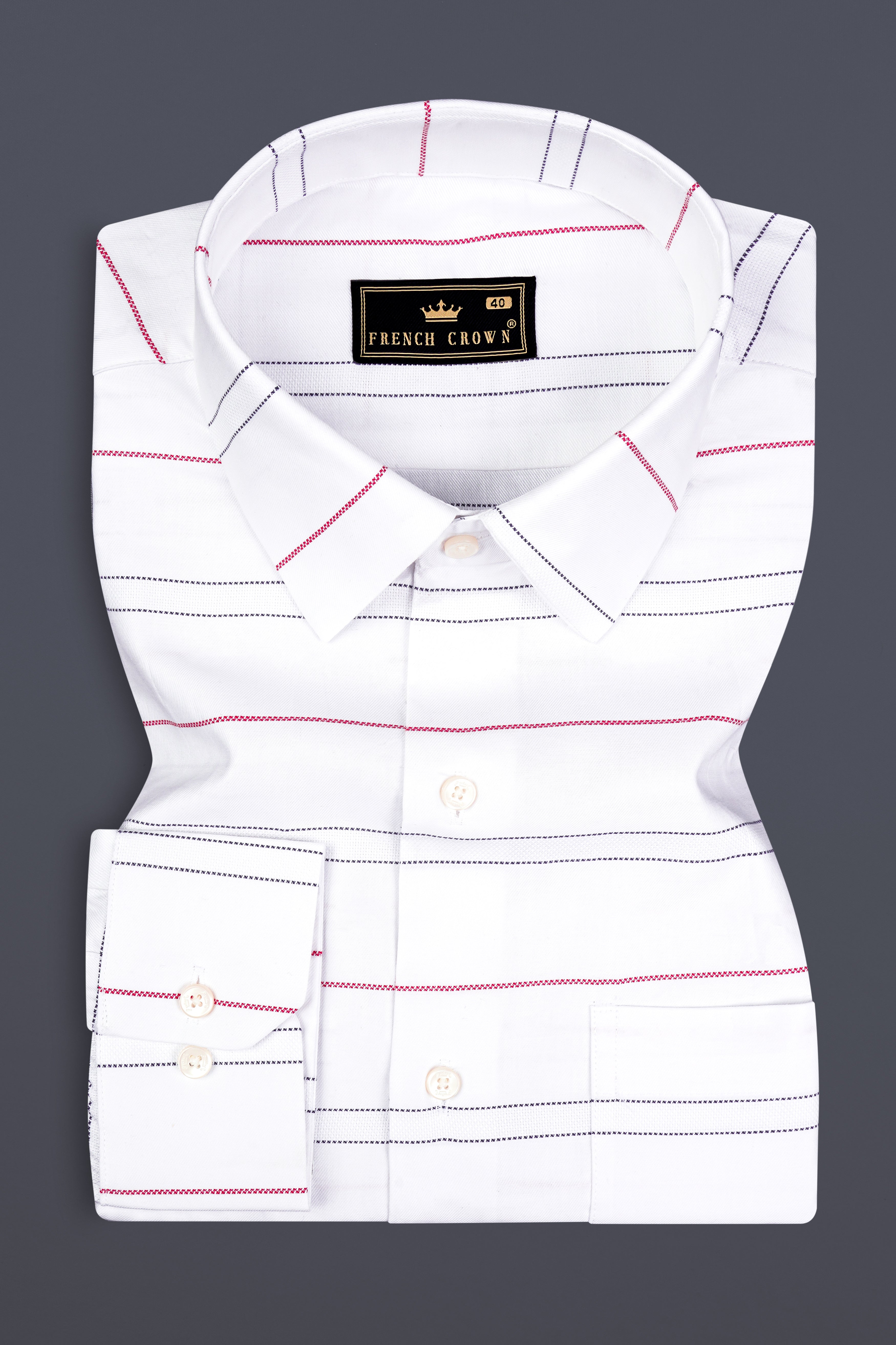 Bright White Striped Dobby Textured Premium Giza Cotton Shirt 13029-38 ,13029-H-38 ,13029-39 ,13029-H-39 ,13029-40 ,13029-H-40 ,13029-42 ,13029-H-42 ,13029-44 ,13029-H-44 ,13029-46 ,13029-H-46 ,13029-48 ,13029-H-48 ,13029-50 ,13029-H-50 ,13029-52 ,13029-H-52