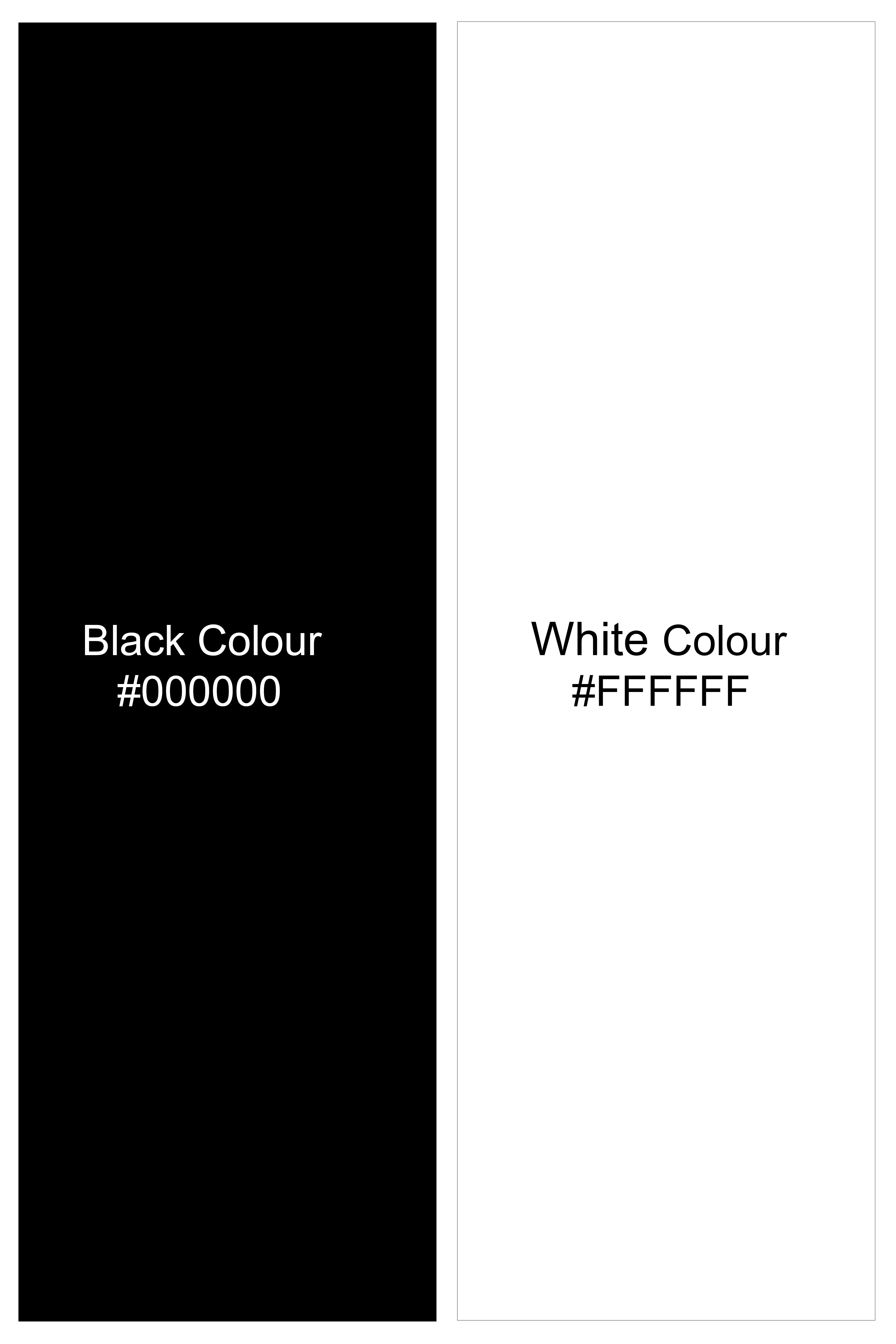 Korean Black And Bright White Stripes Subtle Sheen Super Soft Premium Cotton Shirt
