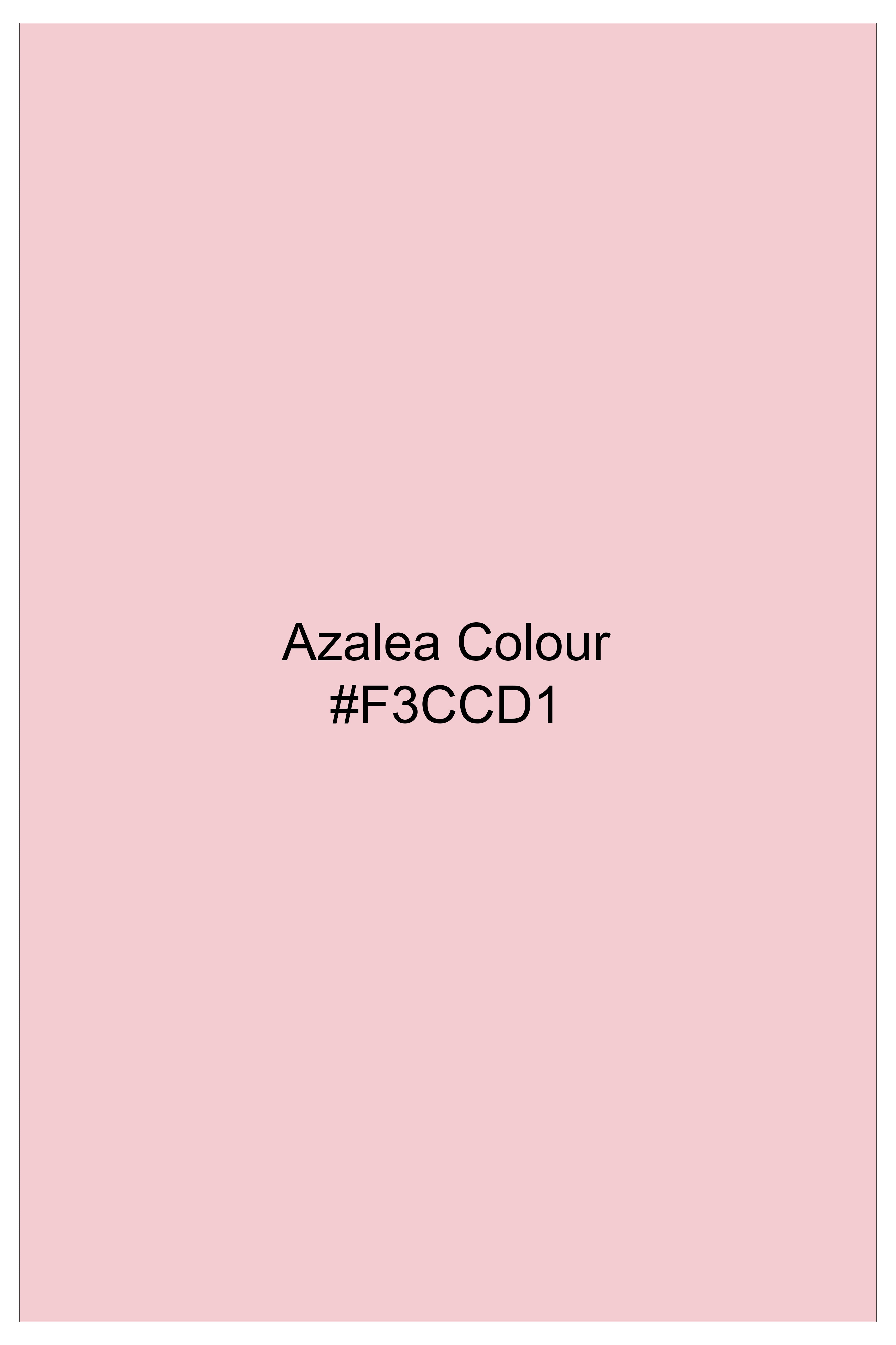 Azalea Pink Dobby Textured Premium Giza Cotton Shirt