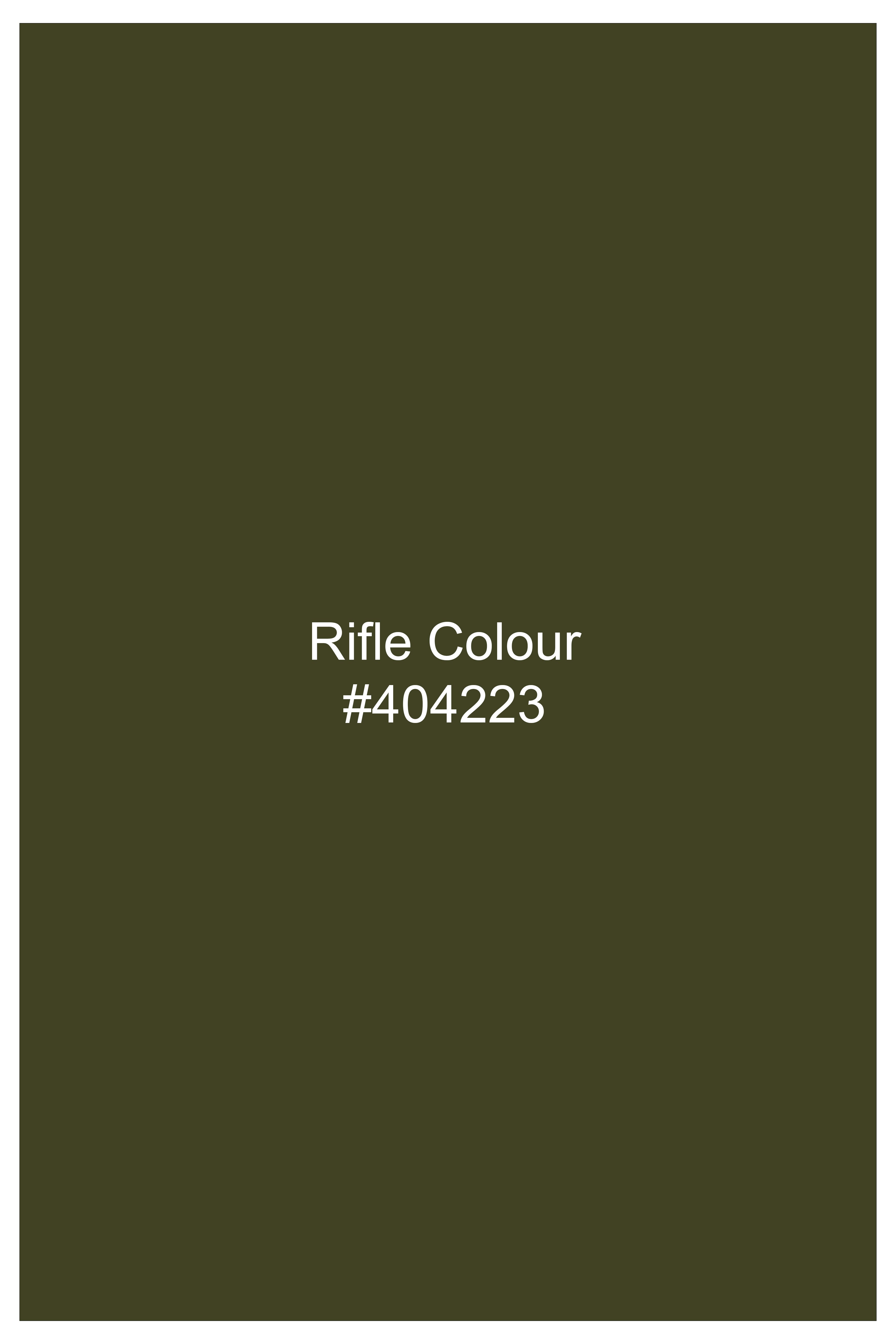 Rifle Green Printed Subtle Sheen Super Soft Premium Cotton Shirt