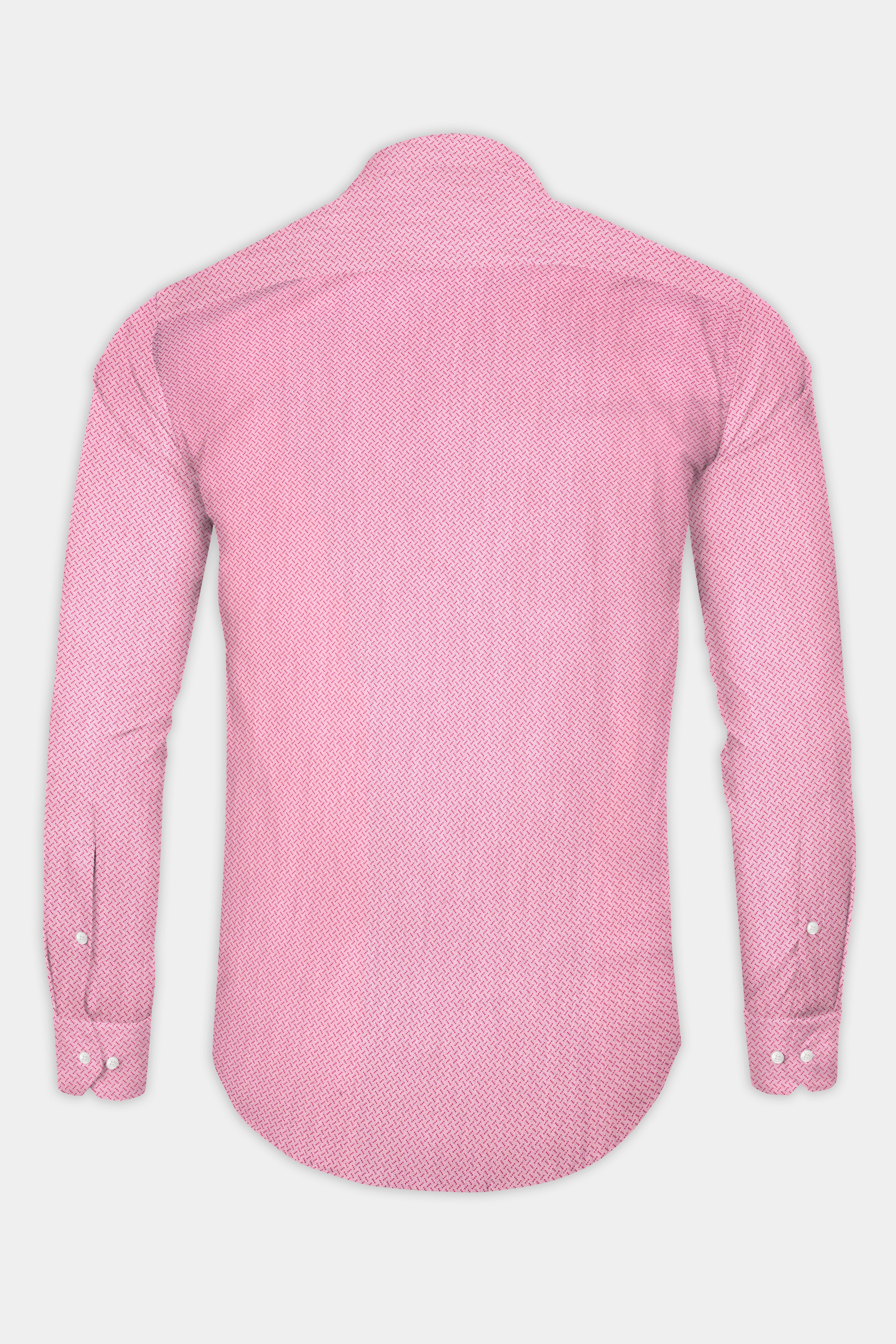 Chantilly Pink Casual Prints Premium Cotton Shirt For Men
