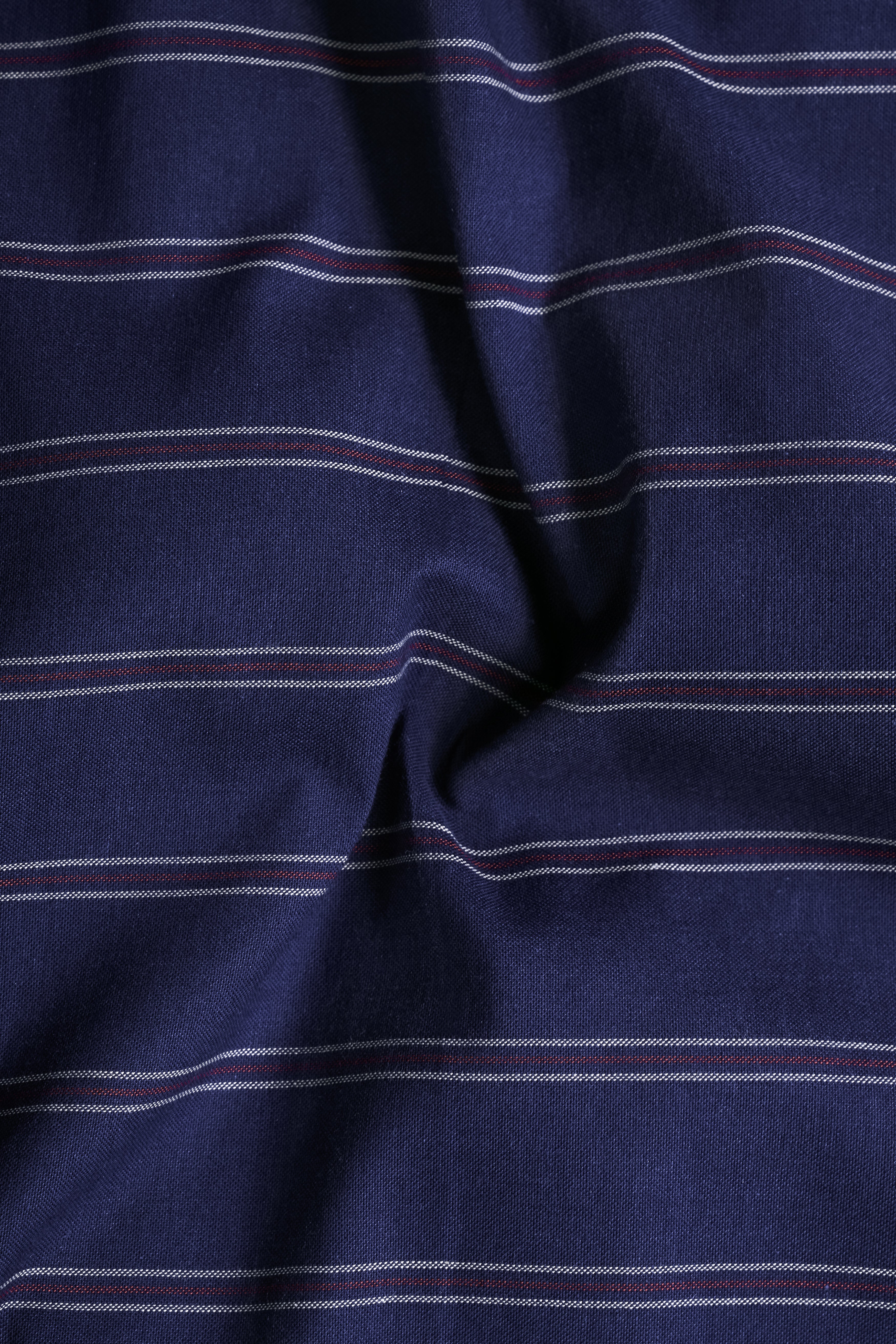 Martinique Blue Striped Royal Oxford Premium Cotton Shirt