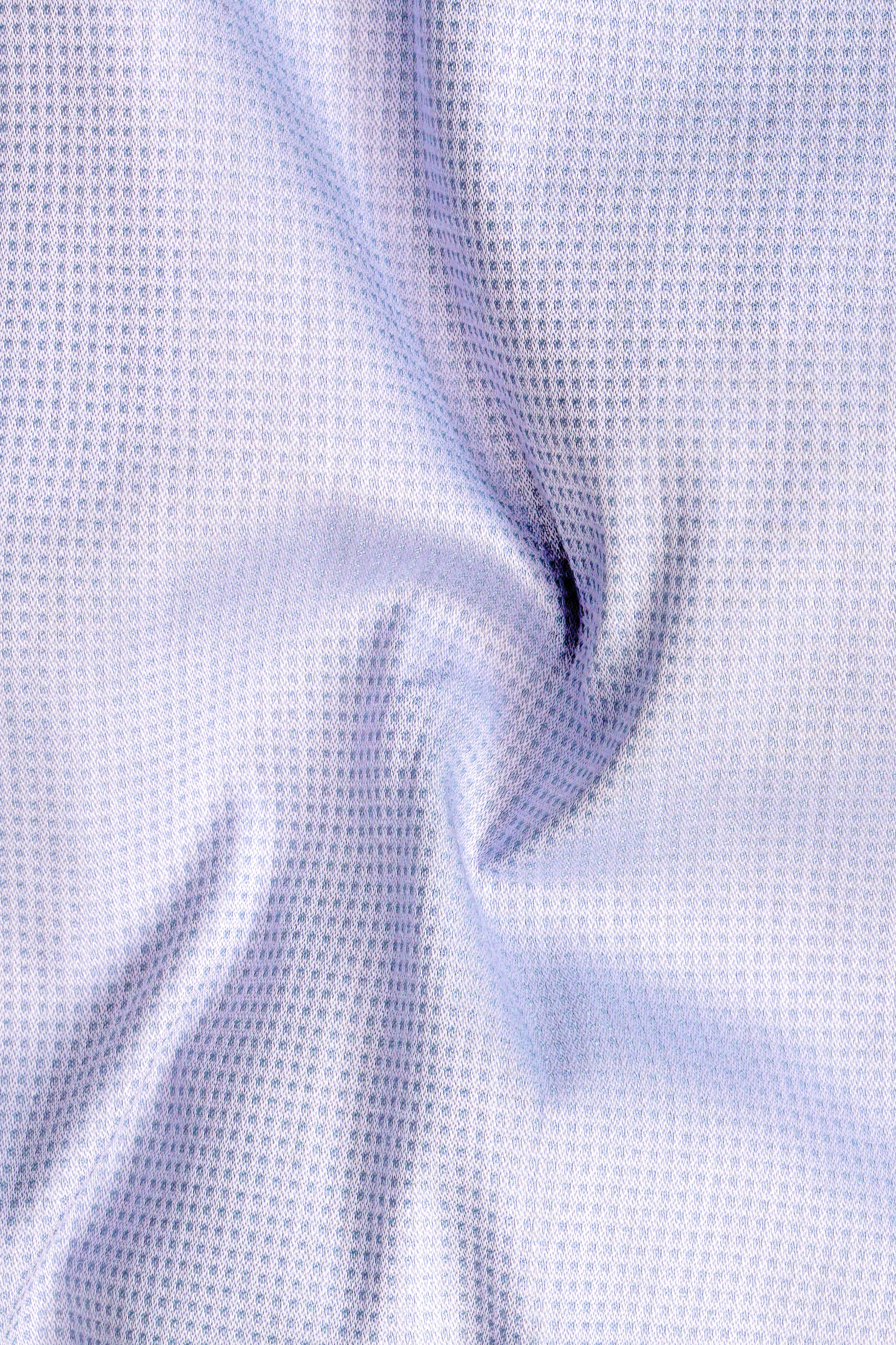 Periwinkle Blue Dobby Textured Premium Giza Cotton Shirt