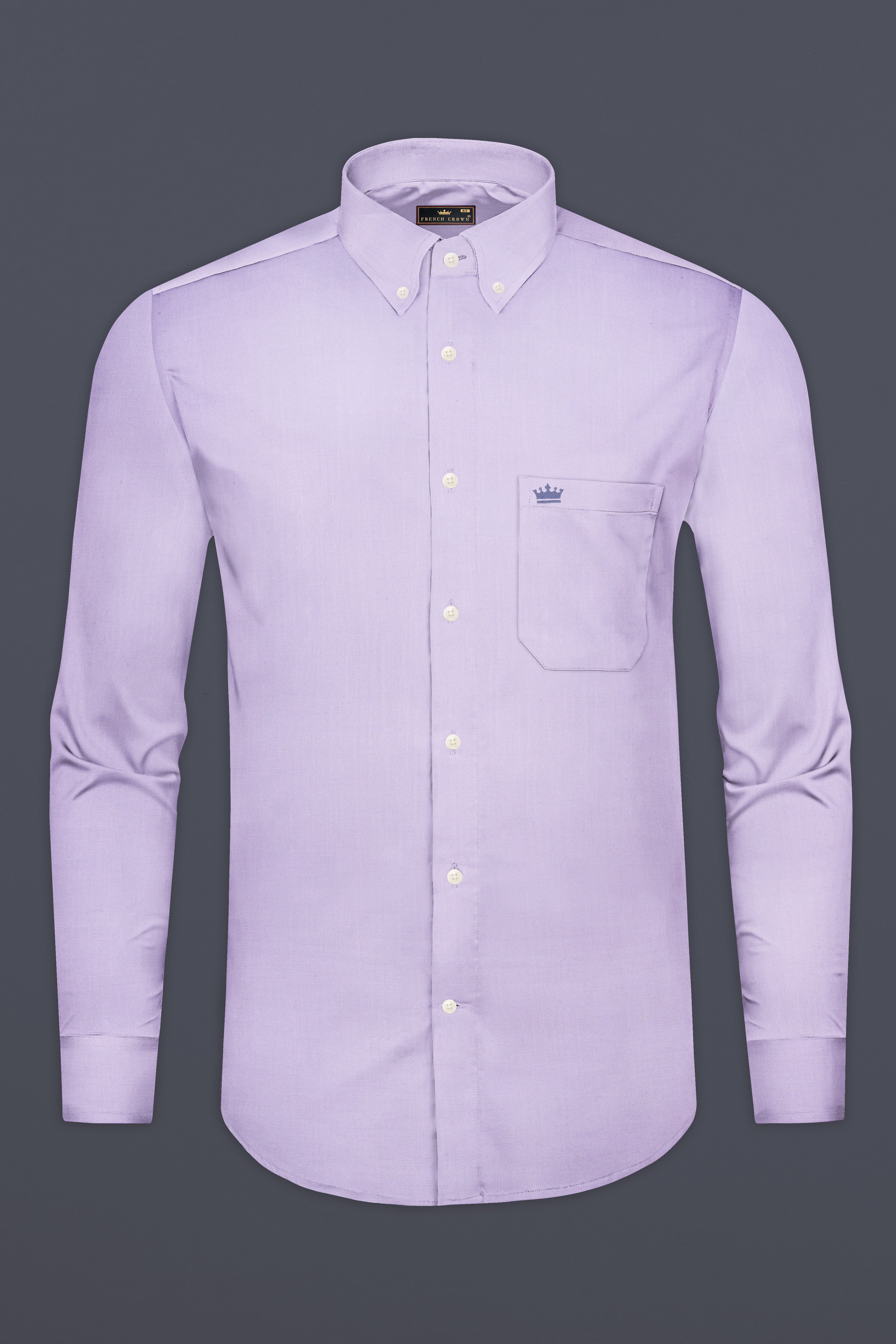 Chatelle Purple Solid Premium Luxuries Linen Shirt