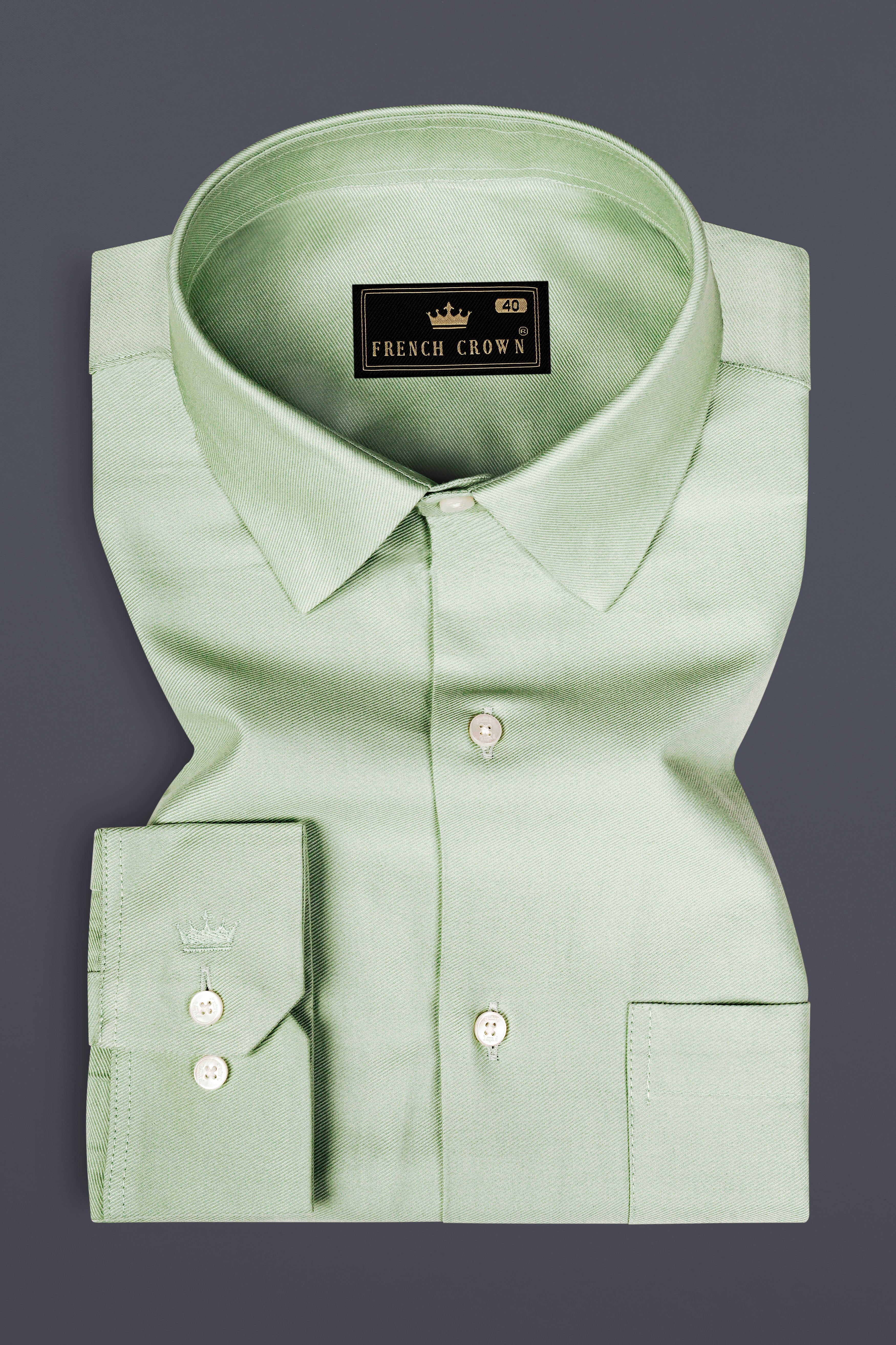 Pixie Green And Blue Whale Heavyweight Twill Premium Cotton Shirt