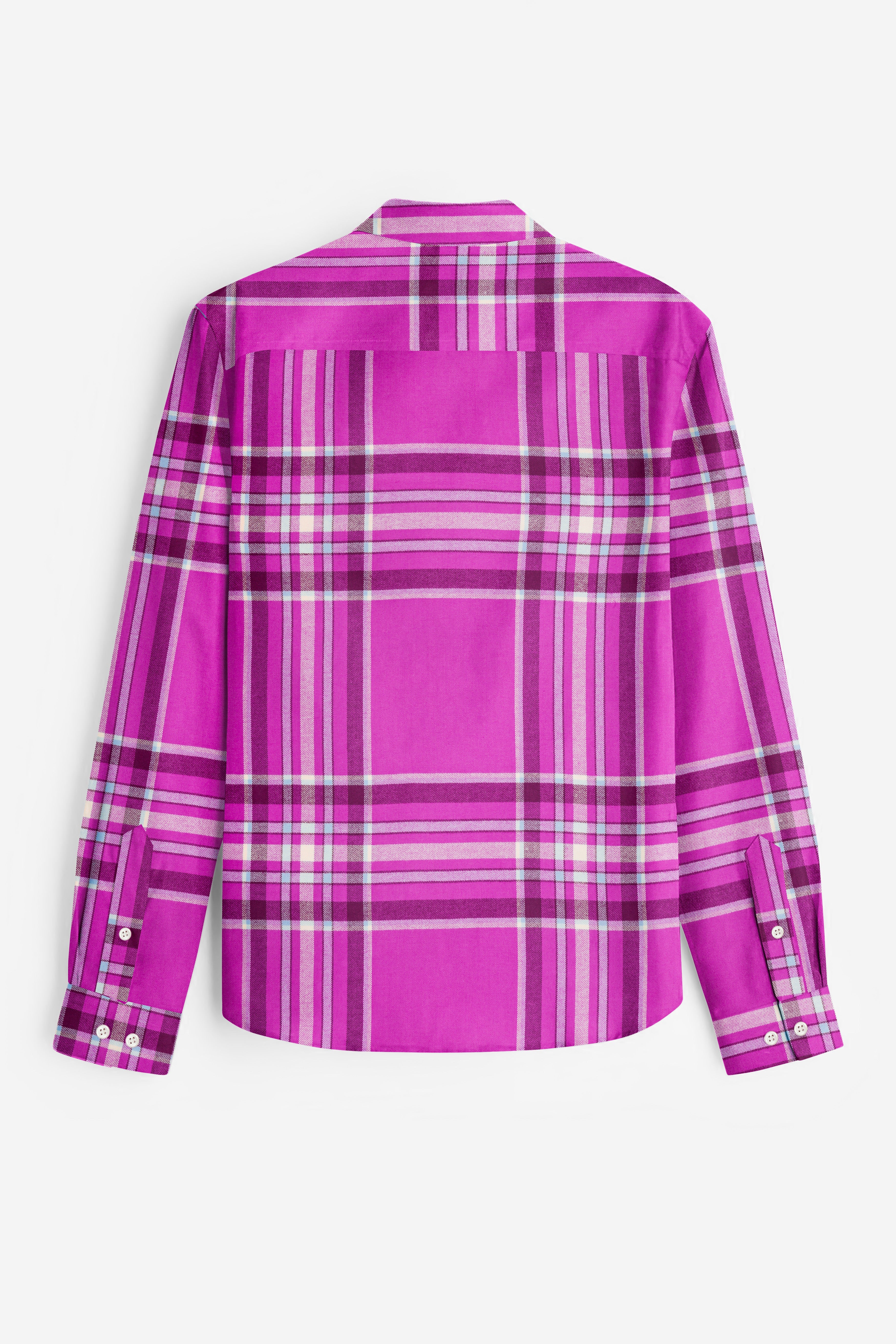 Camelot Pink Plaid Flannel Cotton Shirt