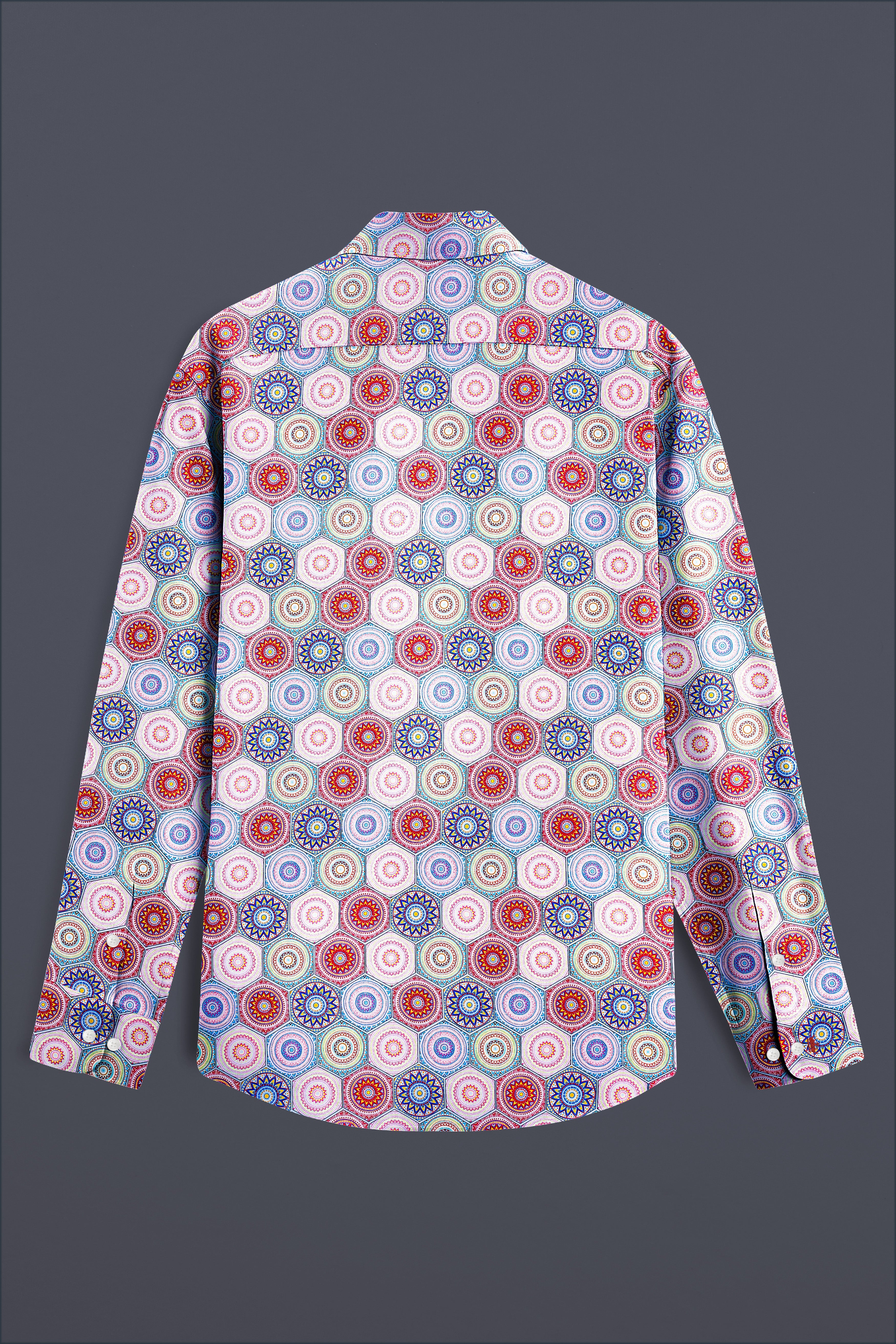 Melanie Pink And Sinbad Blue Multicolour Bohemian Printed Super Soft Premium Cotton Shirt