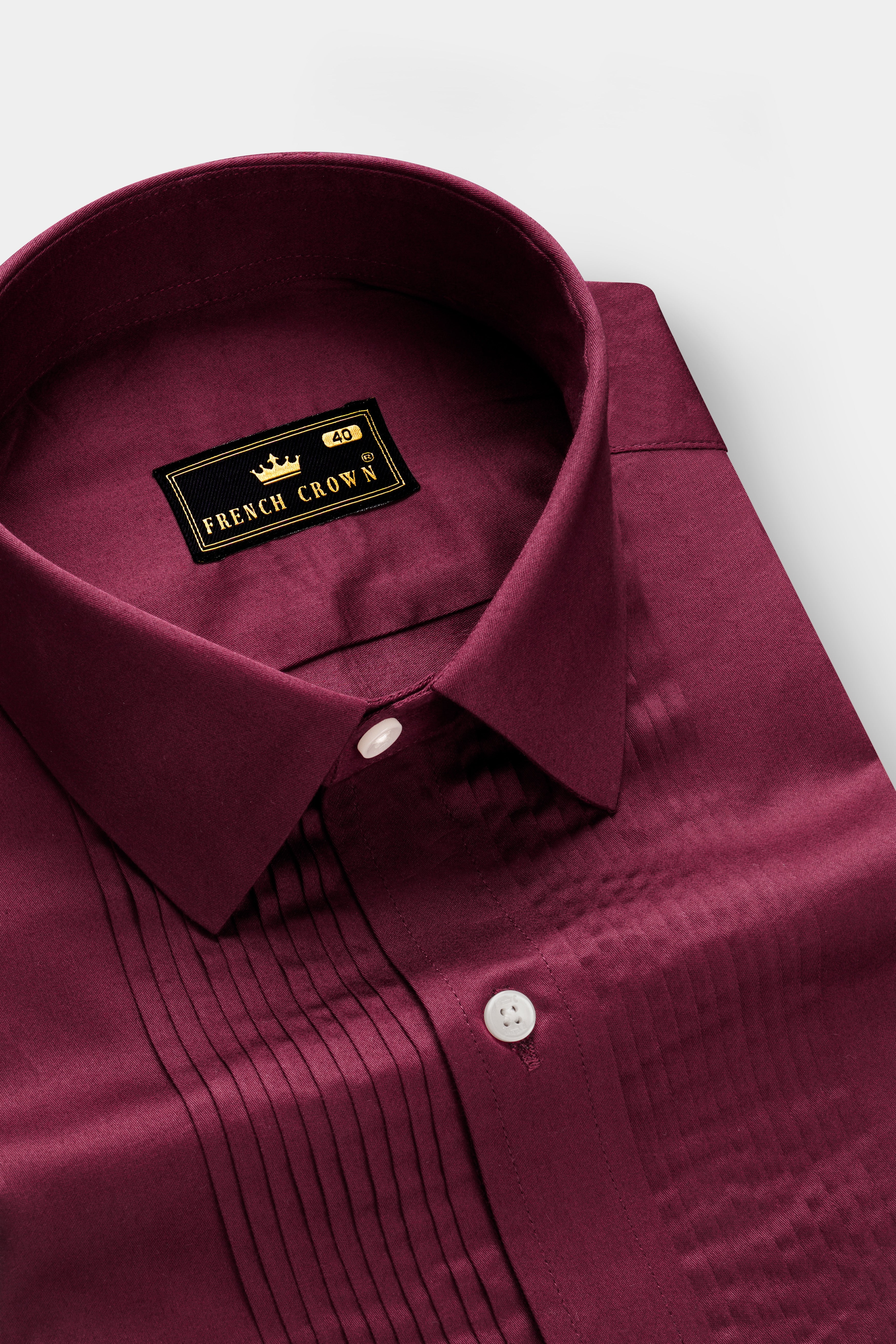 Raspberry-Wine Berry Solid Maroon Subtle Sheen Super Soft Premium Cotton Tuxedo Shirt 13629-TXD-38, 13629-TXD-H-38, 13629-TXD-39, 13629-TXD-H-39, 13629-TXD-40, 13629-TXD-H-40, 13629-TXD-42, 13629-TXD-H-42, 13629-TXD-44, 13629-TXD-H-44, 13629-TXD-46, 13629-TXD-H-46, 13629-TXD-48, 13629-TXD-H-48, 13629-TXD-50, 13629-TXD-H-50, 13629-TXD-52, 13629-TXD-H-52