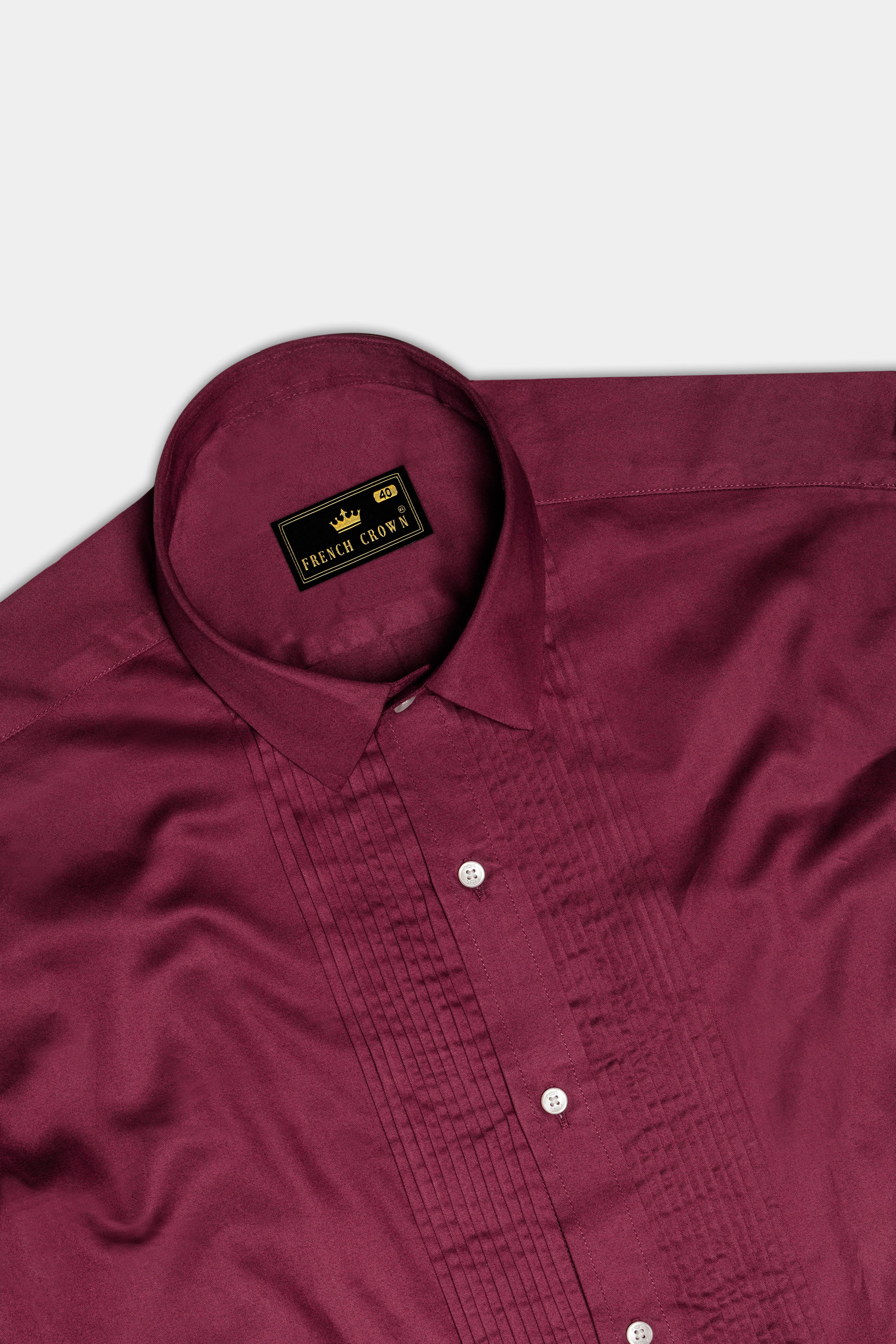 Raspberry-Wine Berry Solid Maroon Subtle Sheen Super Soft Premium Cotton Tuxedo Shirt 13629-TXD-38, 13629-TXD-H-38, 13629-TXD-39, 13629-TXD-H-39, 13629-TXD-40, 13629-TXD-H-40, 13629-TXD-42, 13629-TXD-H-42, 13629-TXD-44, 13629-TXD-H-44, 13629-TXD-46, 13629-TXD-H-46, 13629-TXD-48, 13629-TXD-H-48, 13629-TXD-50, 13629-TXD-H-50, 13629-TXD-52, 13629-TXD-H-52