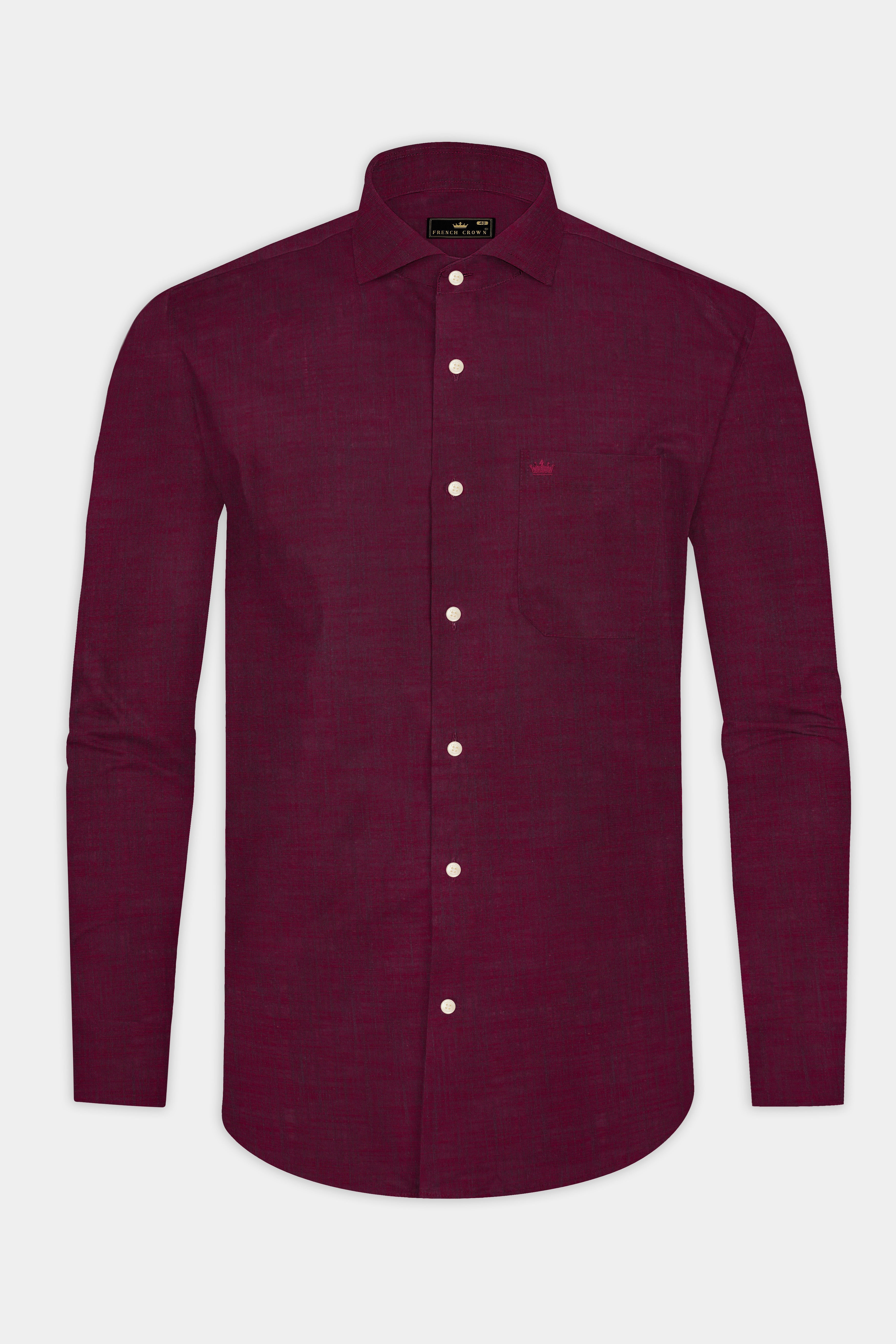 Crimsonite-Wine Berry Maroon Formal Textured Premium Cotton Shirt For Men Crimsonite-Wine Berry Maroon Formal Textured Premium Cotton Shirt For Men