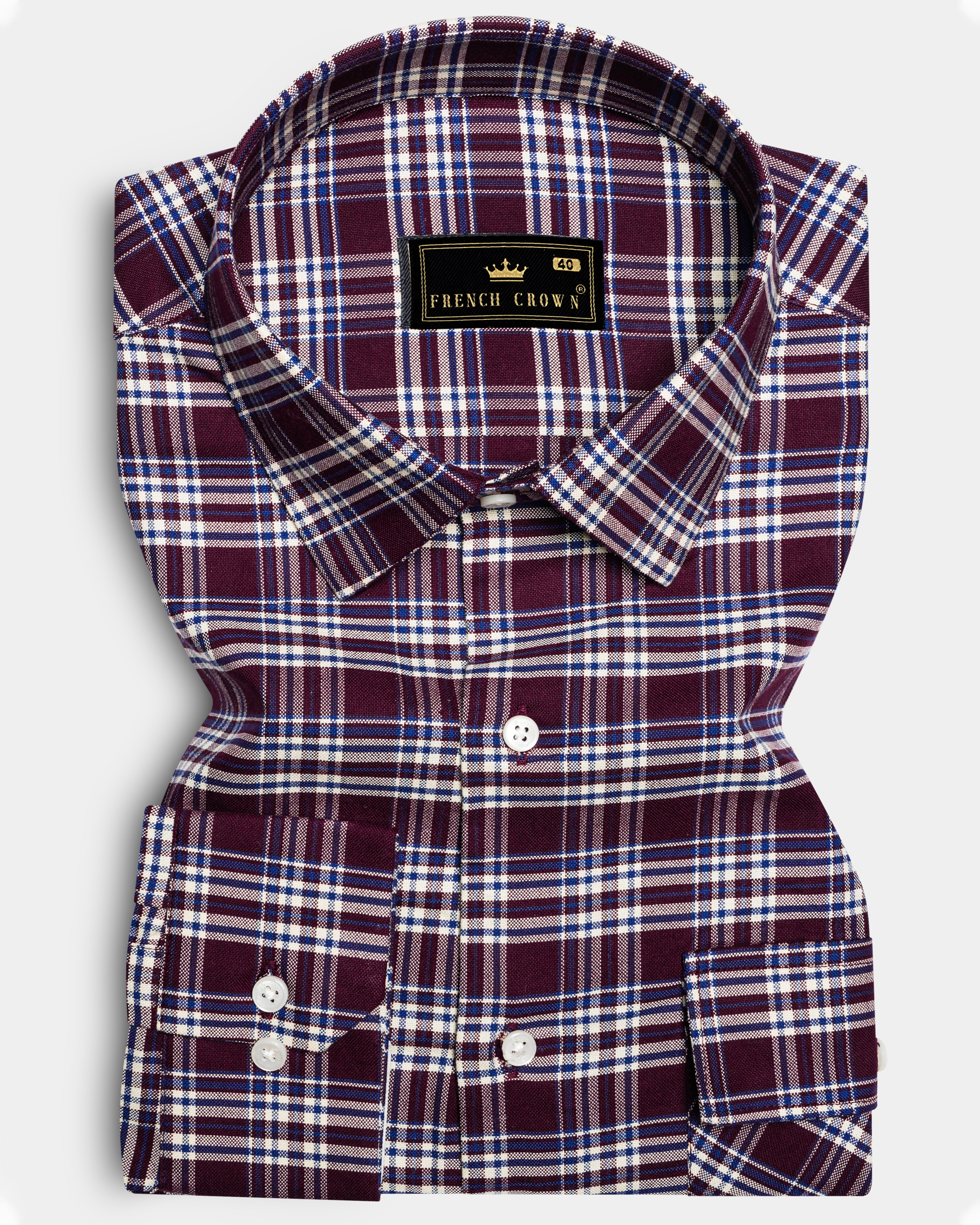 トップス butcher products PLAID SHIRT 8HU TWISTED-YARN BUFFALO CHECK FLANNEL SHIRT – The Real McCoy's