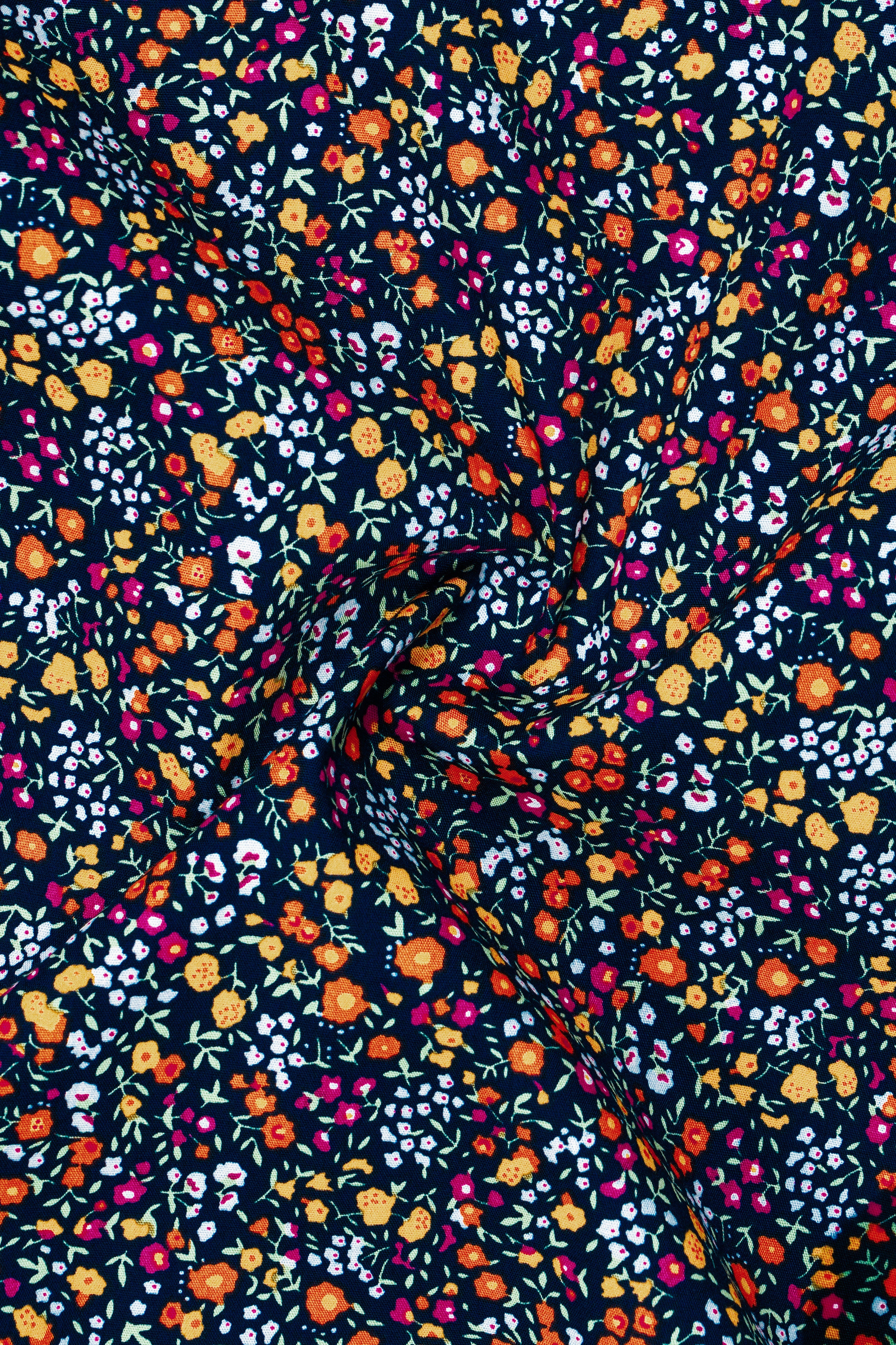 AzureFlora-Stratos Blue And Berry Pink Multi Color Flower Prints Super Soft Premium Cotton Shirt