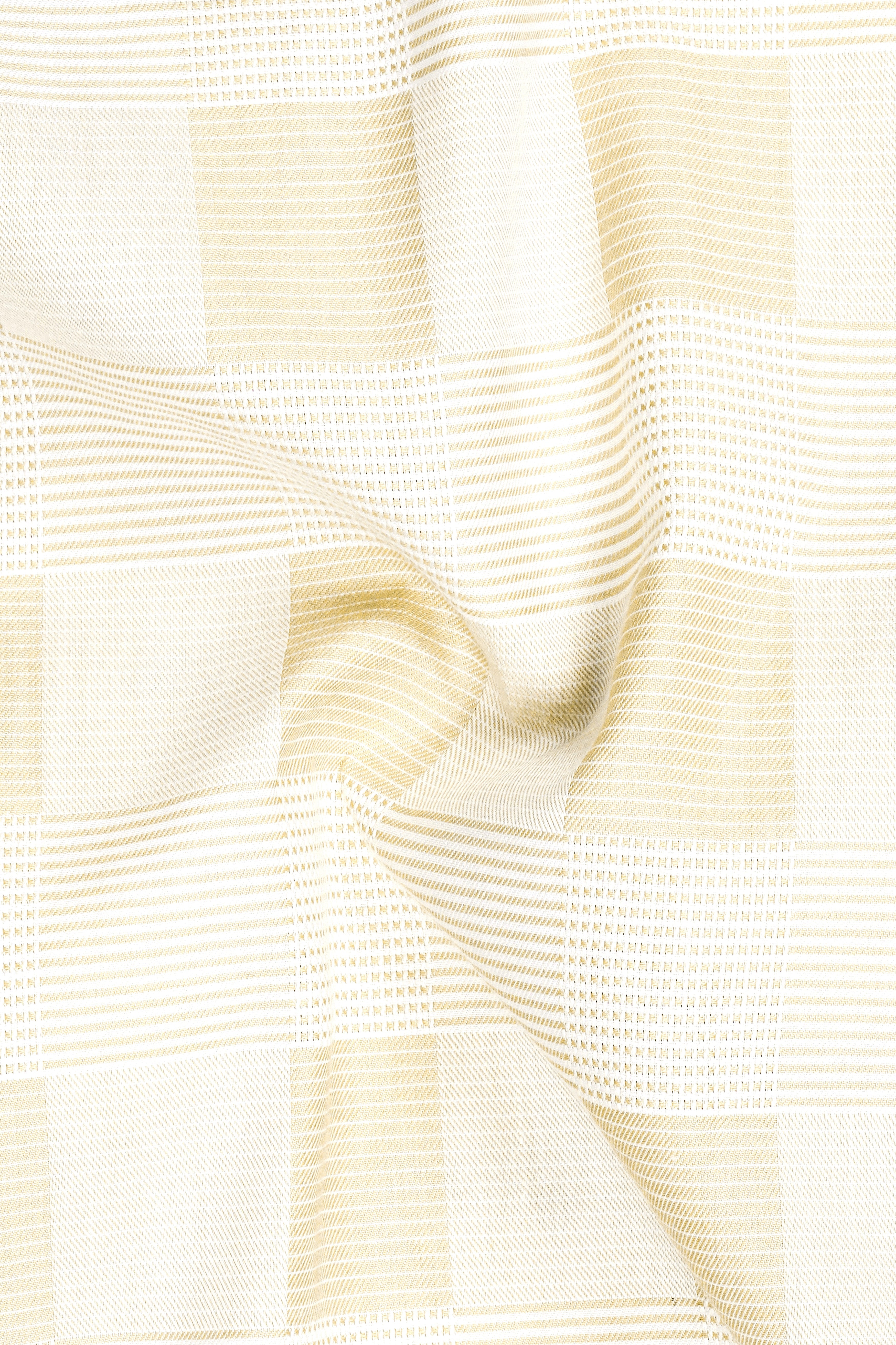 CanarySilk-Raffia yellow Printed Subtle Sheen Super Soft Premium Cotton Dress Shirt