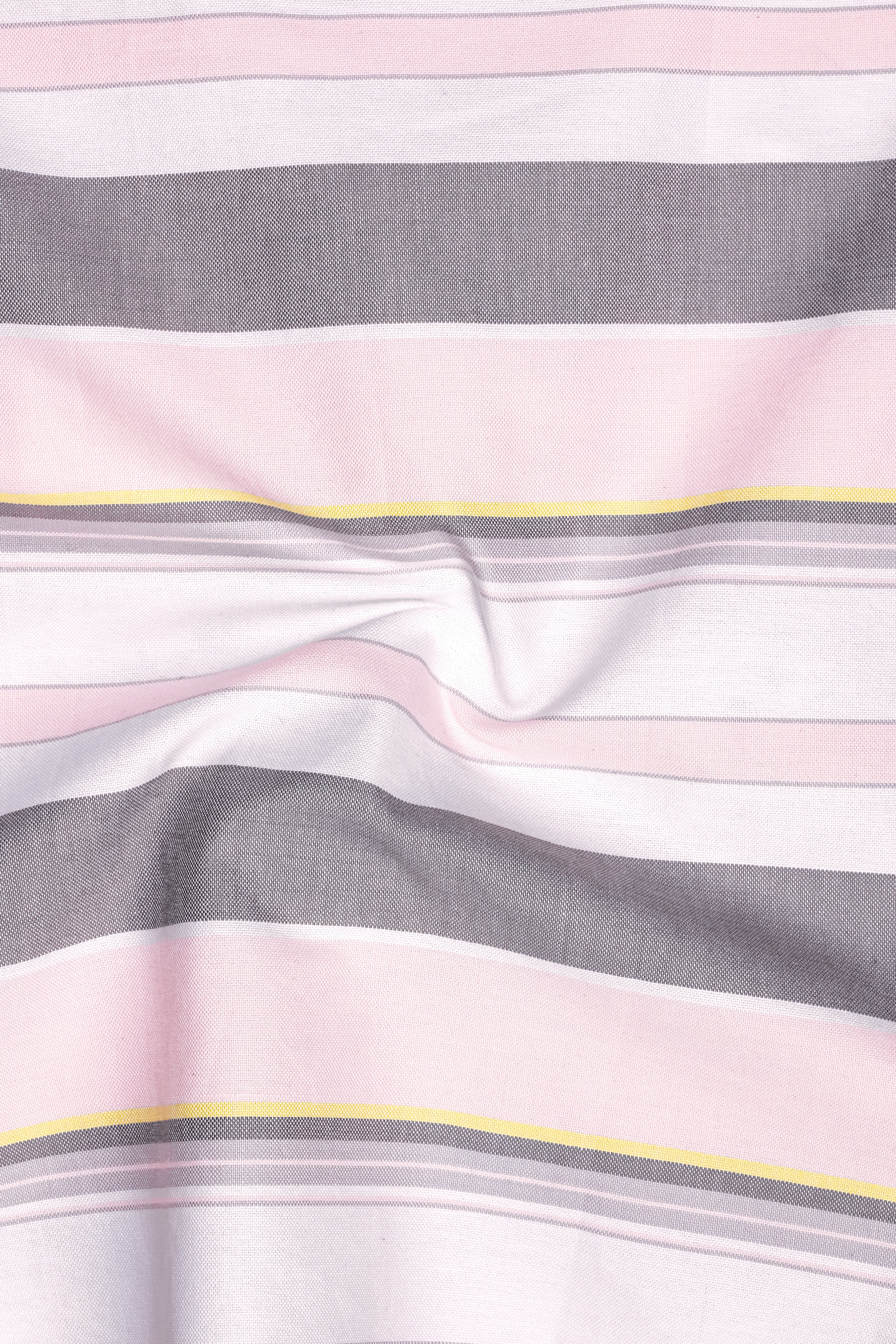 Orchid-Blossom Pink And Martini Purple Horizontal Striped Oxford Premium Cotton Casual Shirt