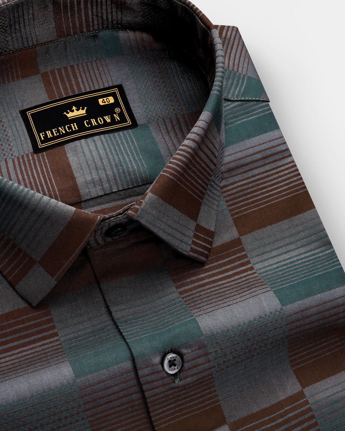 Bar Code For Prom TimberLine-Bistre Brown And Plantation Green Barcode Formal Stripes ...