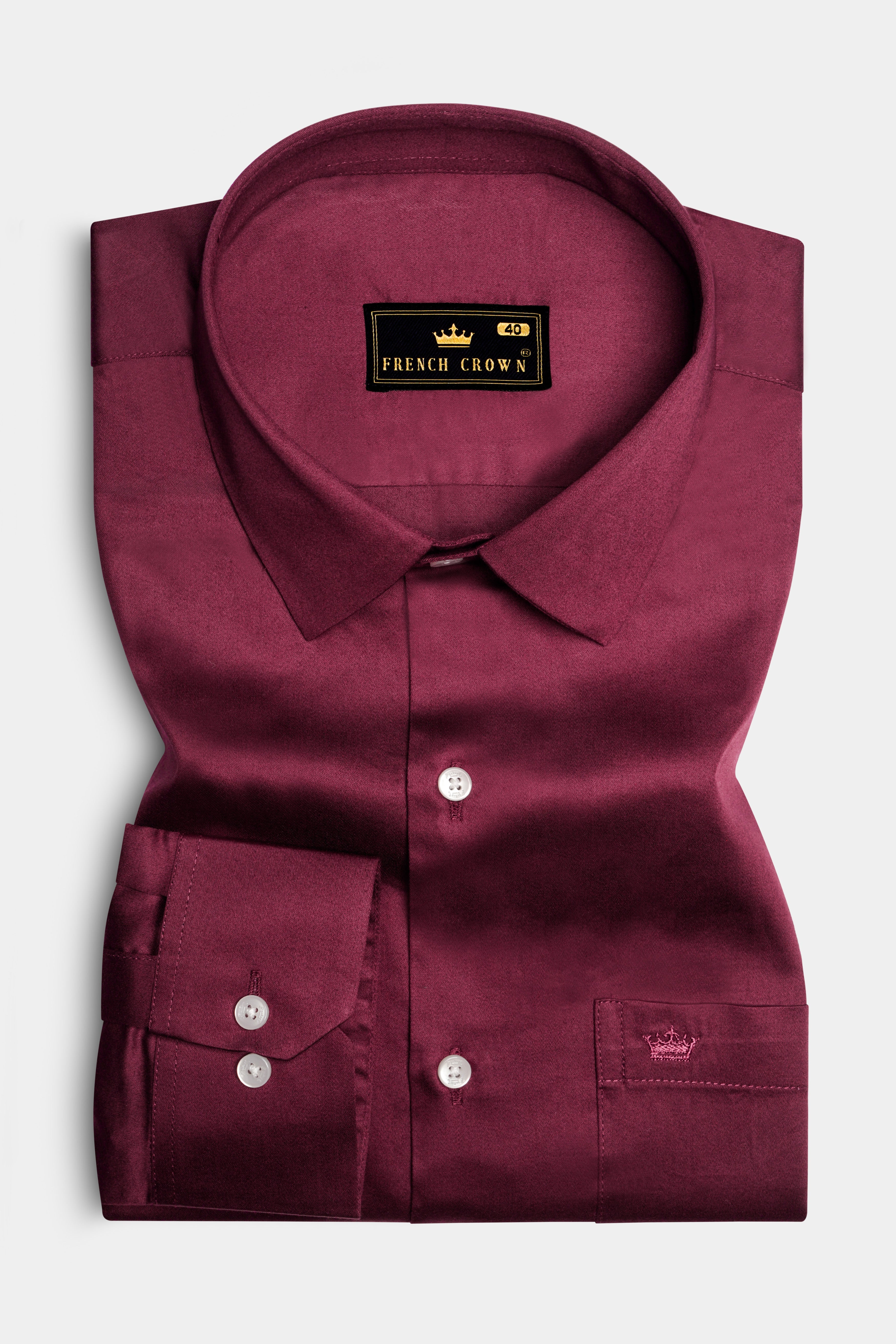 raspberry dress shirt Buttercloth Men's Zest In Raspberry Shirt - The World's Most Comfortable Dress Shirts - As Featured On ABC's Shark Tank - M