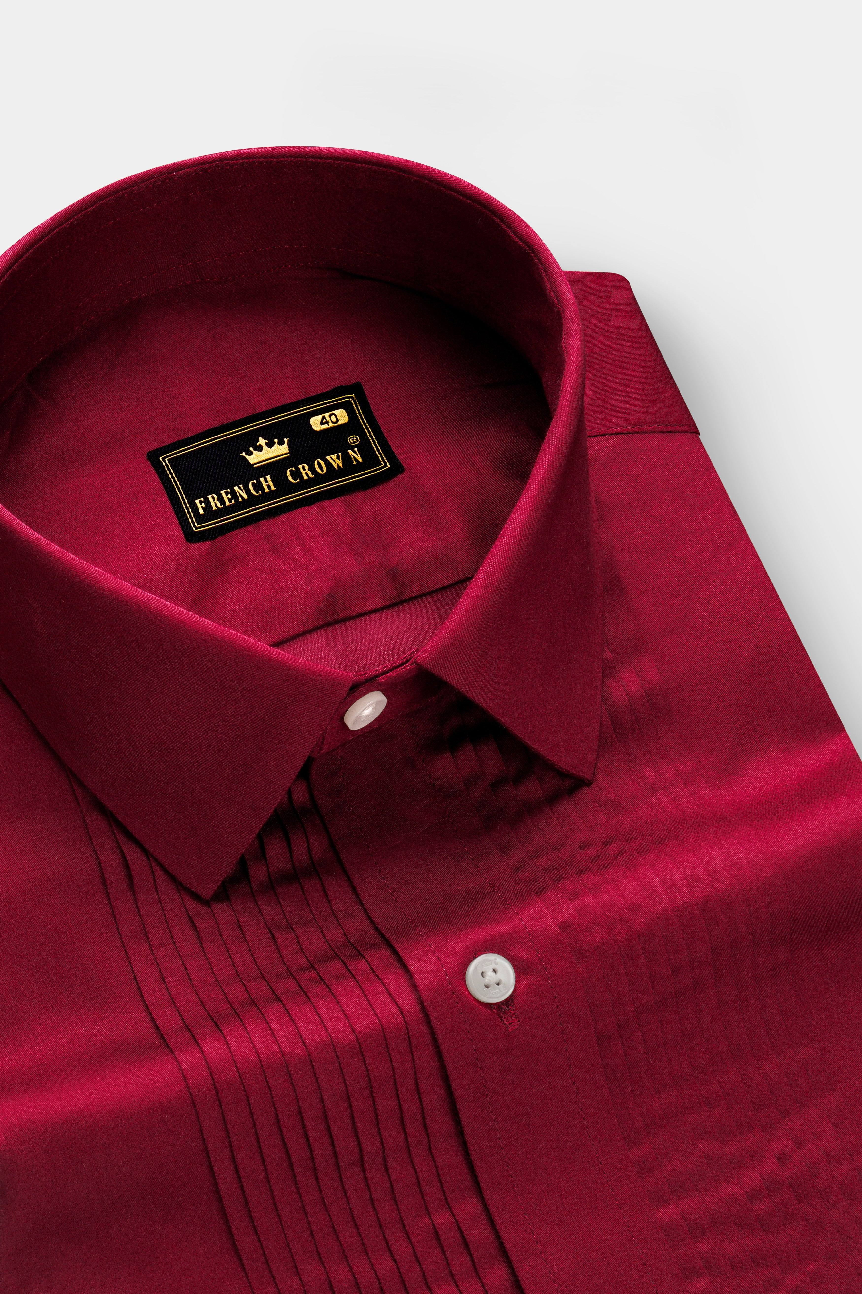 Majestic Ruby-Venetian Red Solid Subtle Sheen Super Soft Premium Cotton Tuxedo Shirt 13613-TXD-38, 13613-TXD-H-38, 13613-TXD-39, 13613-TXD-H-39, 13613-TXD-40, 13613-TXD-H-40, 13613-TXD-42, 13613-TXD-H-42, 13613-TXD-44, 13613-TXD-H-44, 13613-TXD-46, 13613-TXD-H-46, 13613-TXD-48, 13613-TXD-H-48, 13613-TXD-50, 13613-TXD-H-50, 13613-TXD-52, 13613-TXD-H-52