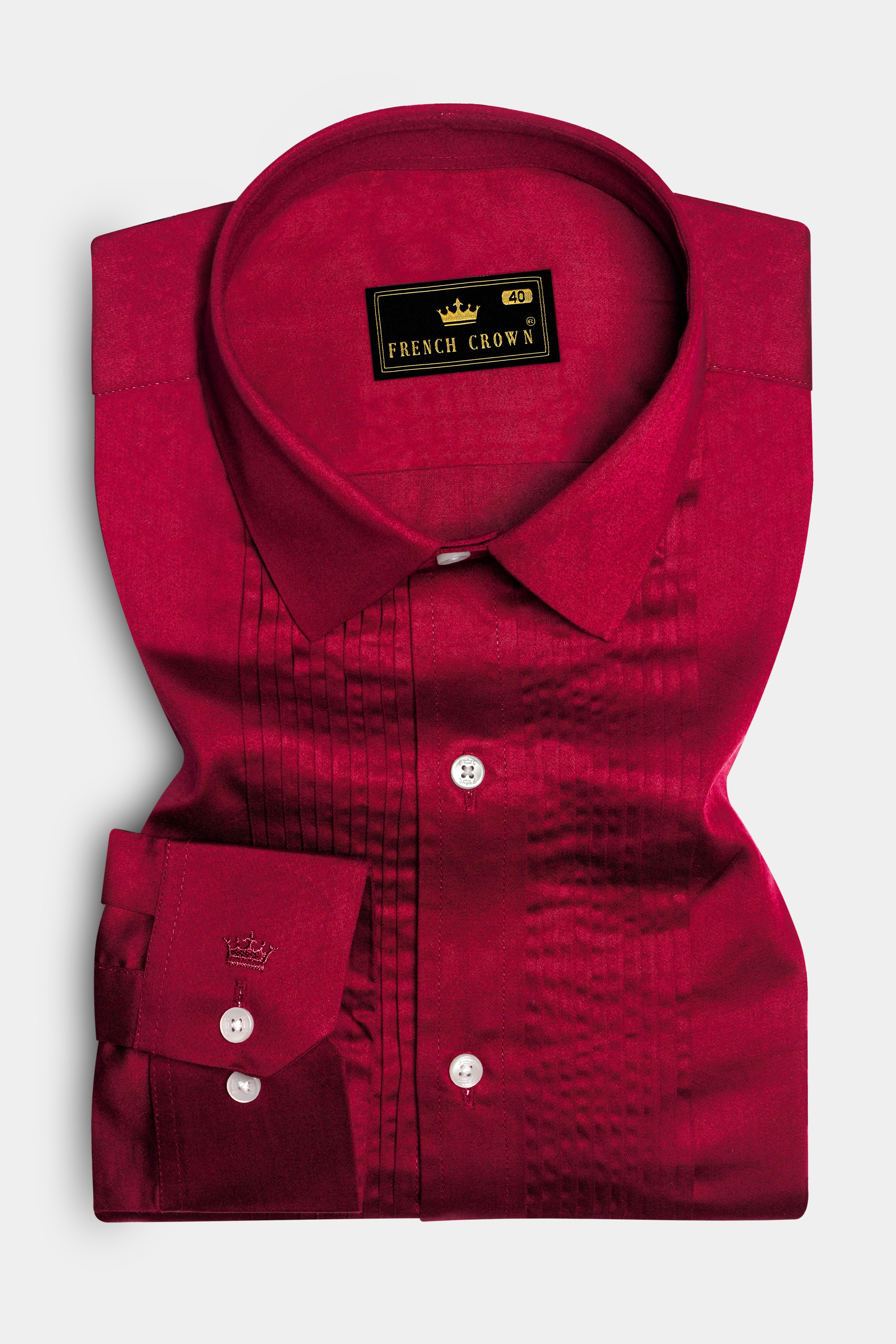 Majestic Ruby-Venetian Red Solid Subtle Sheen Super Soft Premium Cotton Tuxedo Shirt 13613-TXD-38, 13613-TXD-H-38, 13613-TXD-39, 13613-TXD-H-39, 13613-TXD-40, 13613-TXD-H-40, 13613-TXD-42, 13613-TXD-H-42, 13613-TXD-44, 13613-TXD-H-44, 13613-TXD-46, 13613-TXD-H-46, 13613-TXD-48, 13613-TXD-H-48, 13613-TXD-50, 13613-TXD-H-50, 13613-TXD-52, 13613-TXD-H-52