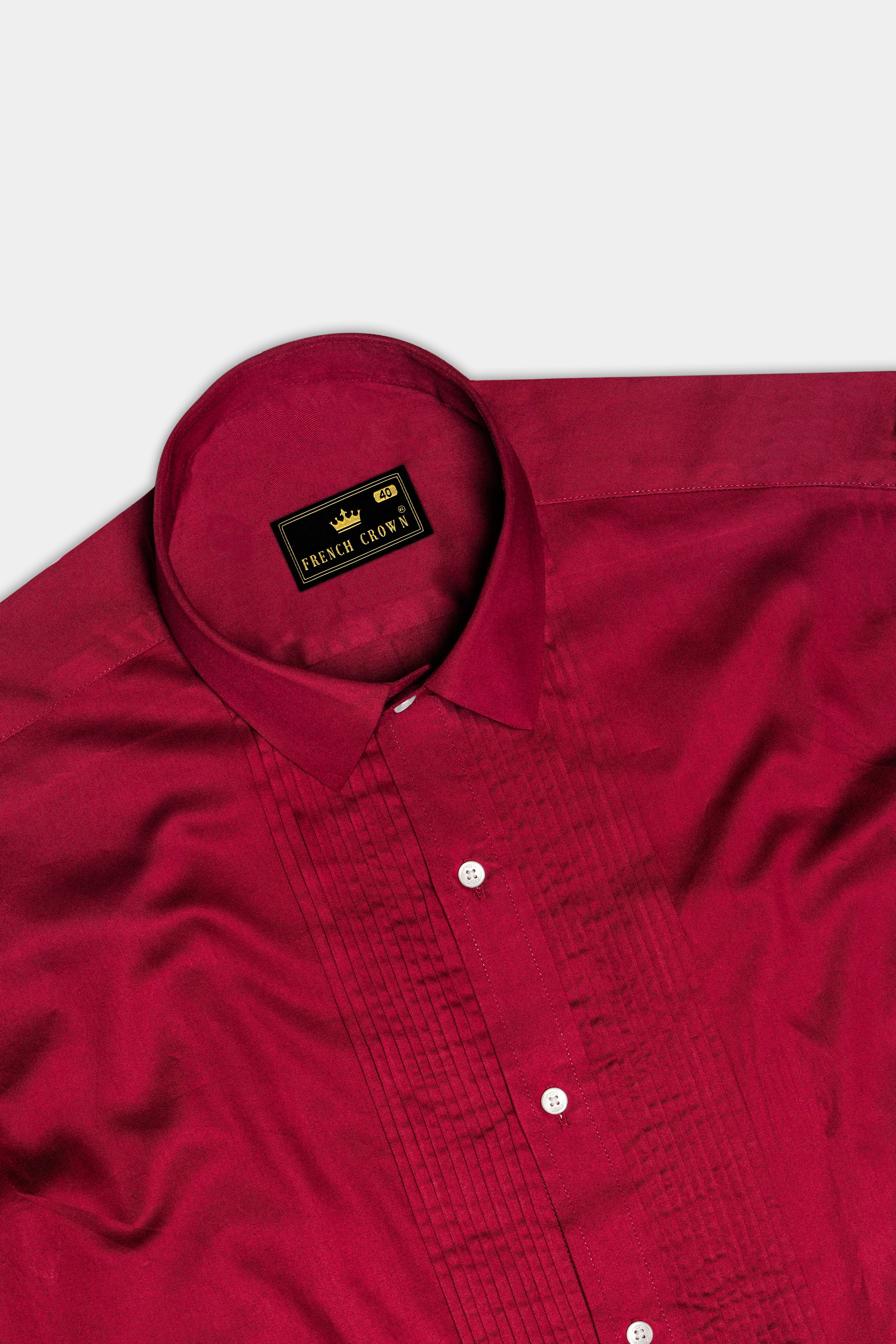 Majestic Ruby-Venetian Red Solid Subtle Sheen Super Soft Premium Cotton Tuxedo Shirt 13613-TXD-38, 13613-TXD-H-38, 13613-TXD-39, 13613-TXD-H-39, 13613-TXD-40, 13613-TXD-H-40, 13613-TXD-42, 13613-TXD-H-42, 13613-TXD-44, 13613-TXD-H-44, 13613-TXD-46, 13613-TXD-H-46, 13613-TXD-48, 13613-TXD-H-48, 13613-TXD-50, 13613-TXD-H-50, 13613-TXD-52, 13613-TXD-H-52