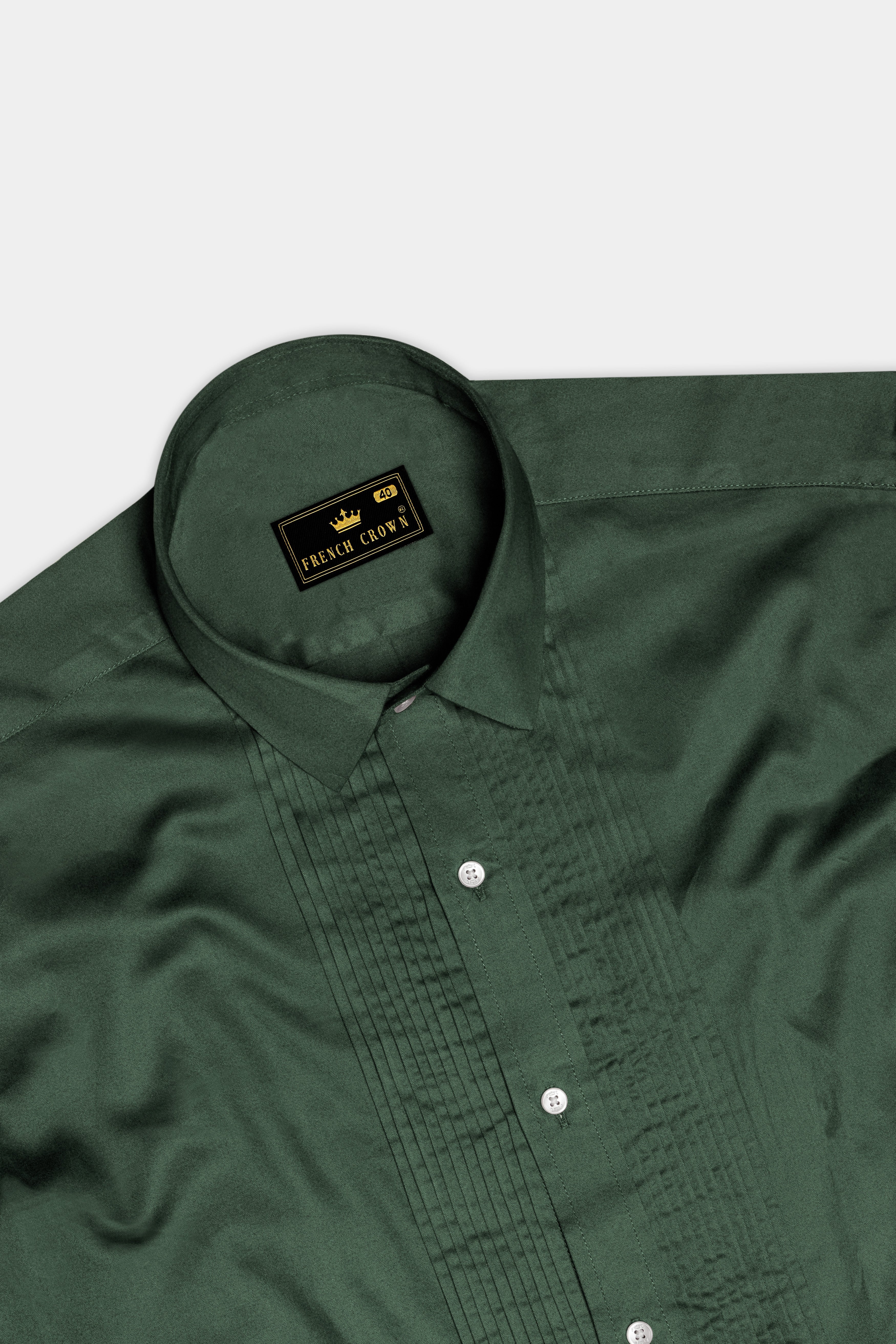 Aurora-Lunar Green Solid Subtle Sheen Super Soft Premium Cotton Tuxedo Shirt 13625-TXD-38, 13625-TXD-H-38, 13625-TXD-39, 13625-TXD-H-39, 13625-TXD-40, 13625-TXD-H-40, 13625-TXD-42, 13625-TXD-H-42, 13625-TXD-44, 13625-TXD-H-44, 13625-TXD-46, 13625-TXD-H-46, 13625-TXD-48, 13625-TXD-H-48, 13625-TXD-50, 13625-TXD-H-50, 13625-TXD-52, 13625-TXD-H-52
