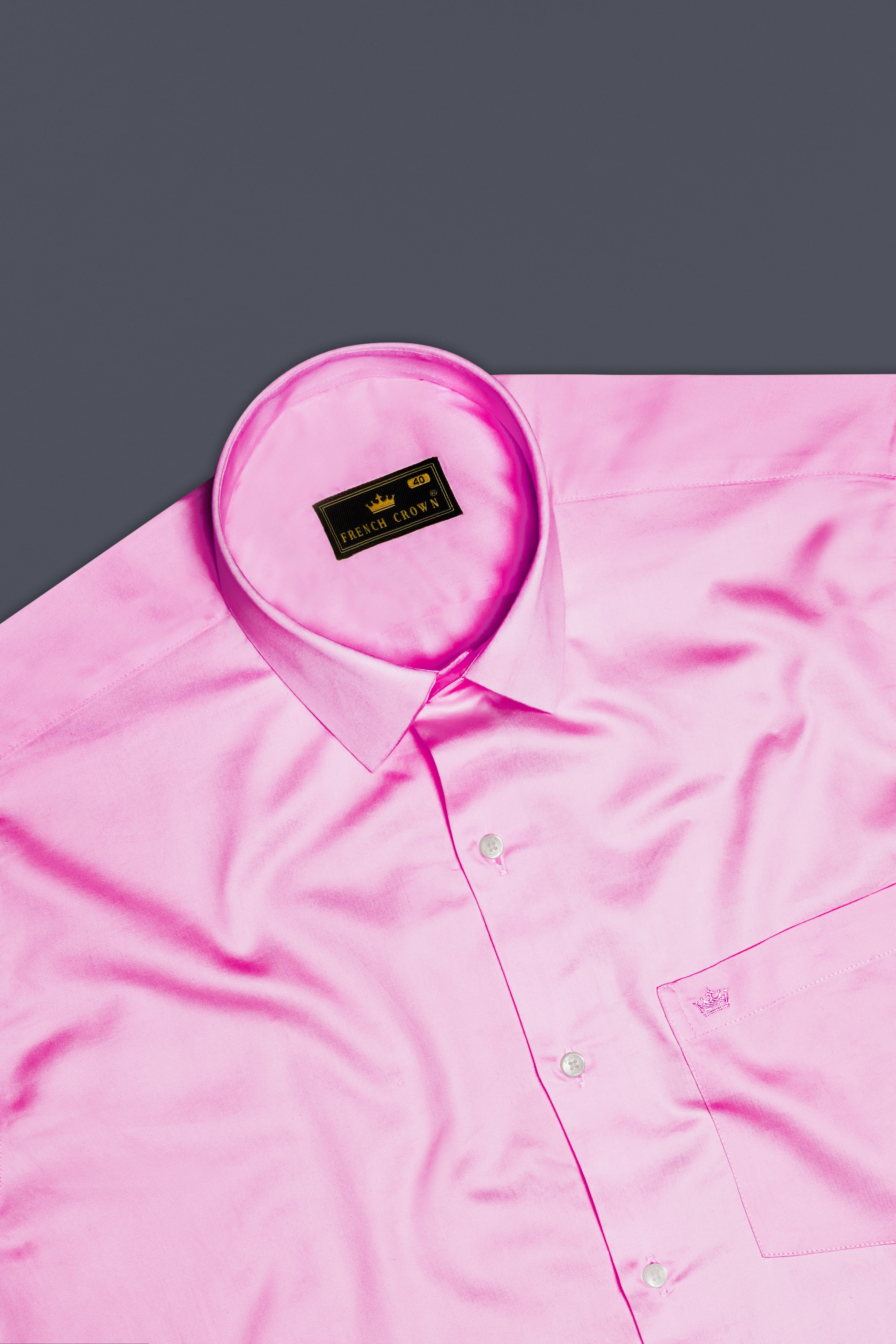 Rose Luxe-Thistle Pink Solid Subtle Sheen Super Soft Premium Cotton Dress Shirt 13628-38, 13628-H-38, 13628-39, 13628-H-39, 13628-40, 13628-H-40, 13628-42, 13628-H-42, 13628-44, 13628-H-44, 13628-46, 13628-H-46, 13628-48, 13628-H-48, 13628-50, 13628-H-50, 13628-52, 13628-H-52