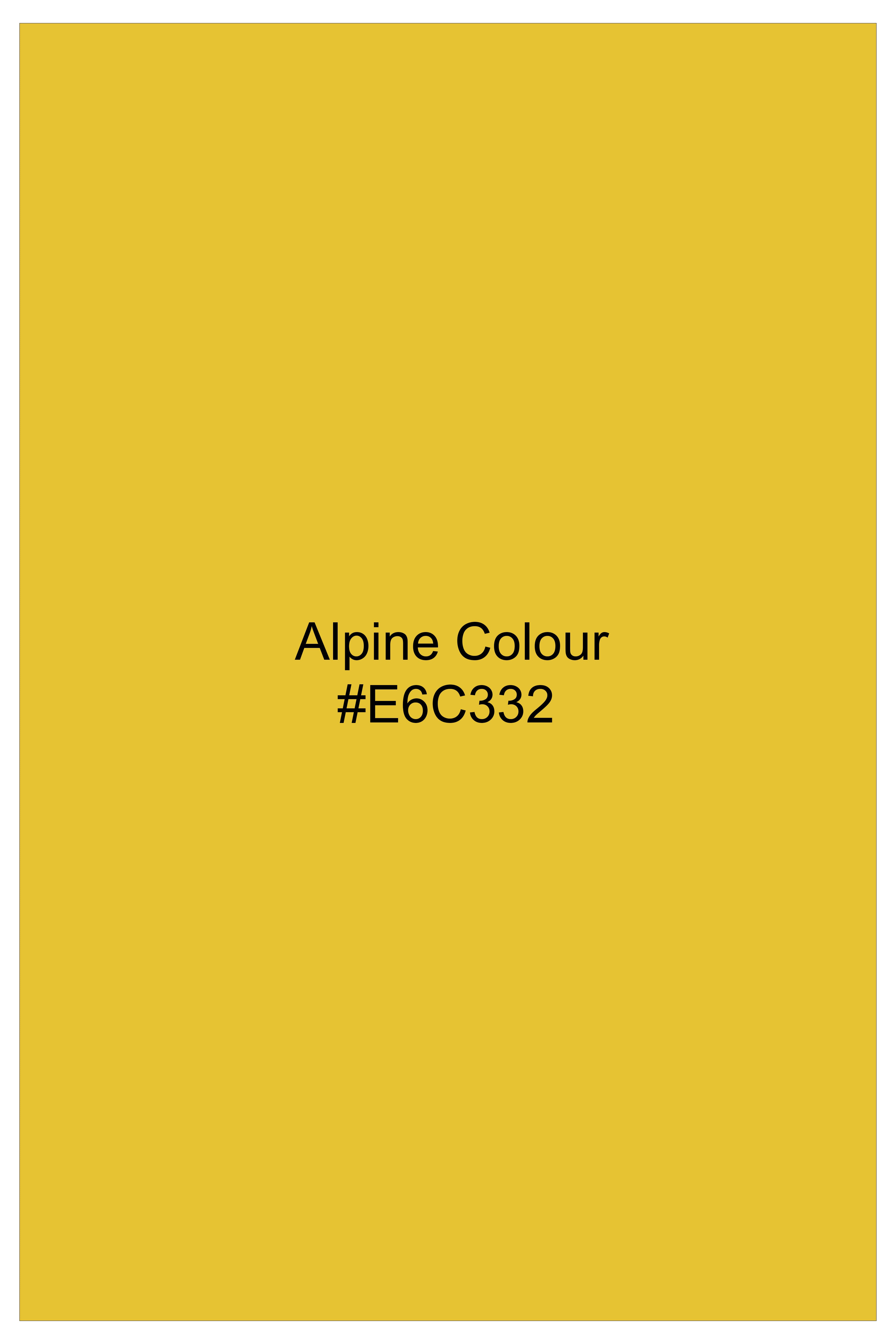 Zafrin-Alpine Yellow Gingham Plaid Super Soft Premium Cotton Semi Formal Shirt