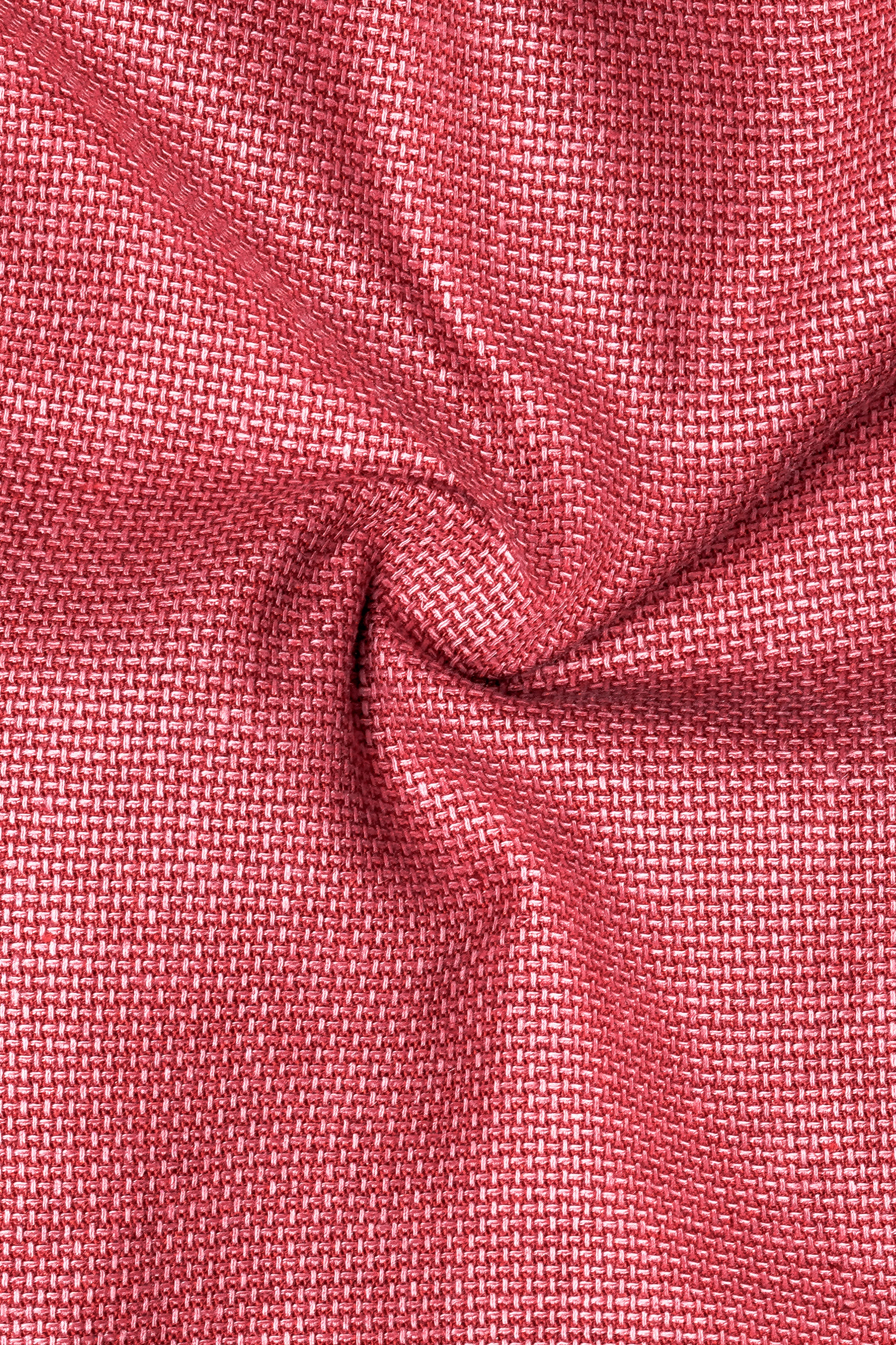 Rouzar-Cadillac Maroon Heavyweight Dobby Textured Premium Giza Cotton Casual Shirt