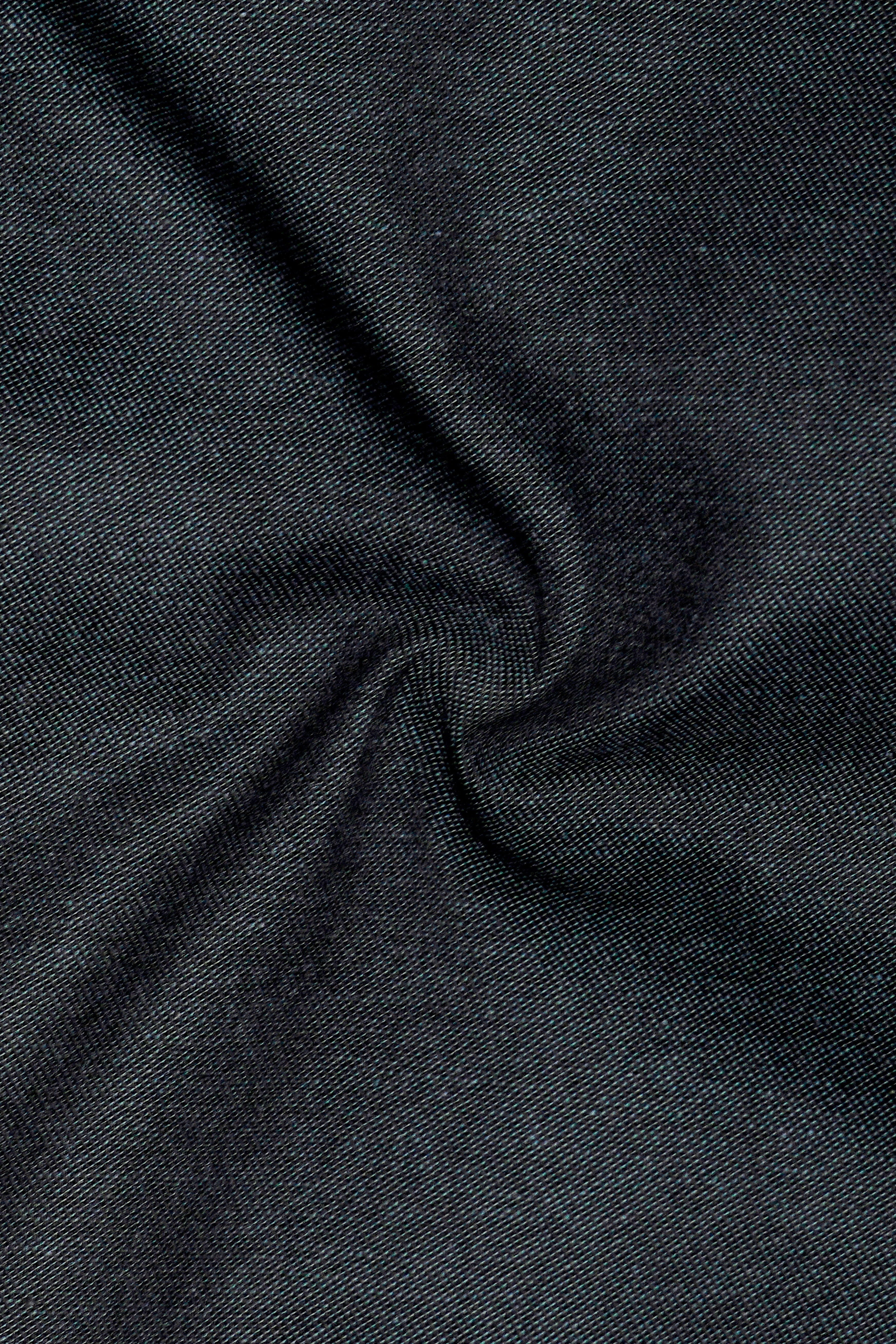 Vultrix-Shark Black Textured Oxford Premium Cotton Semi Formal Shirt