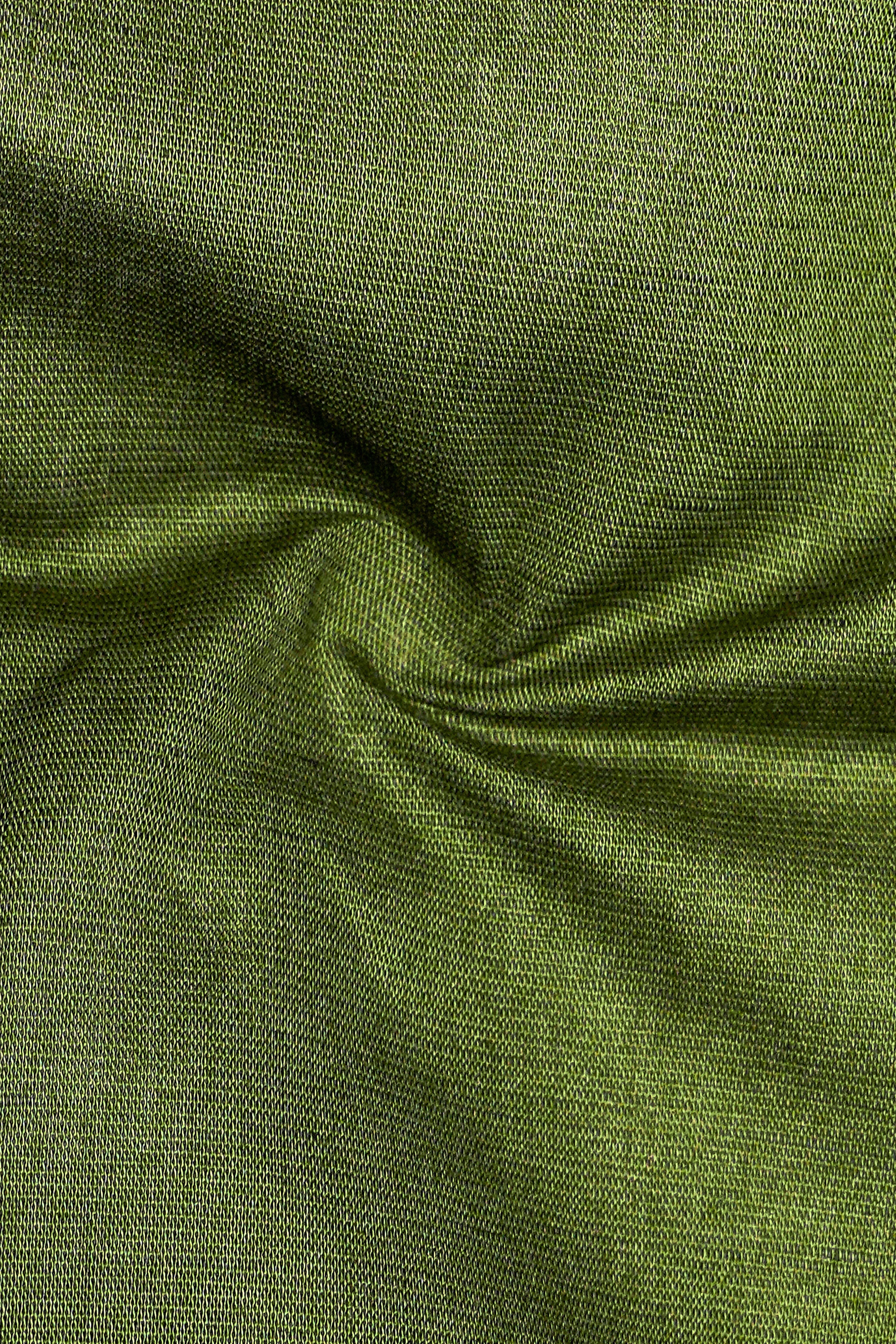 Mireli-Waiouru Green Luxurious Linen Dress Shirt