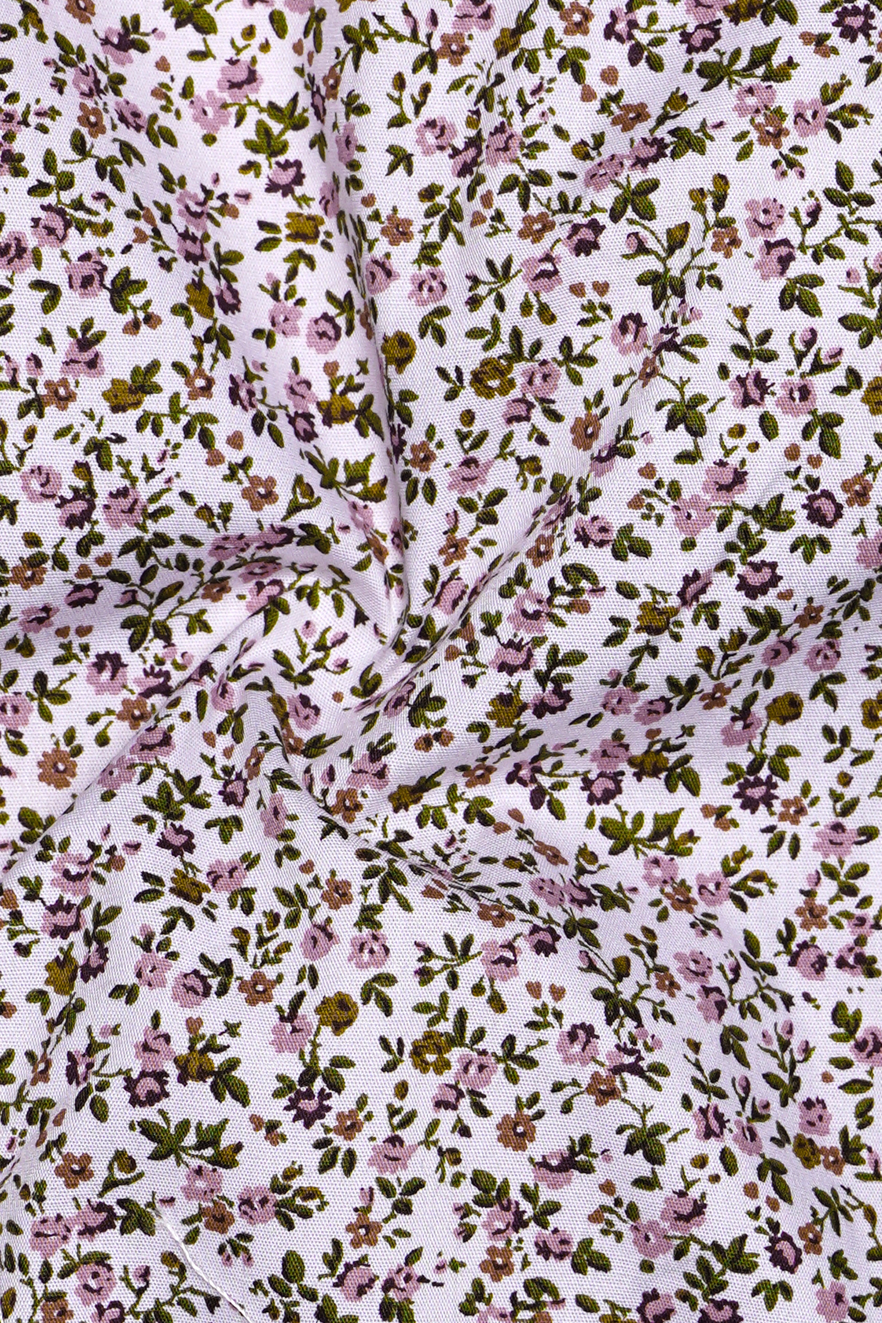 Vivelle-Opera Mauve Pink And Bright White Printed Super Soft Premium Cotton Semi Formal Shirt