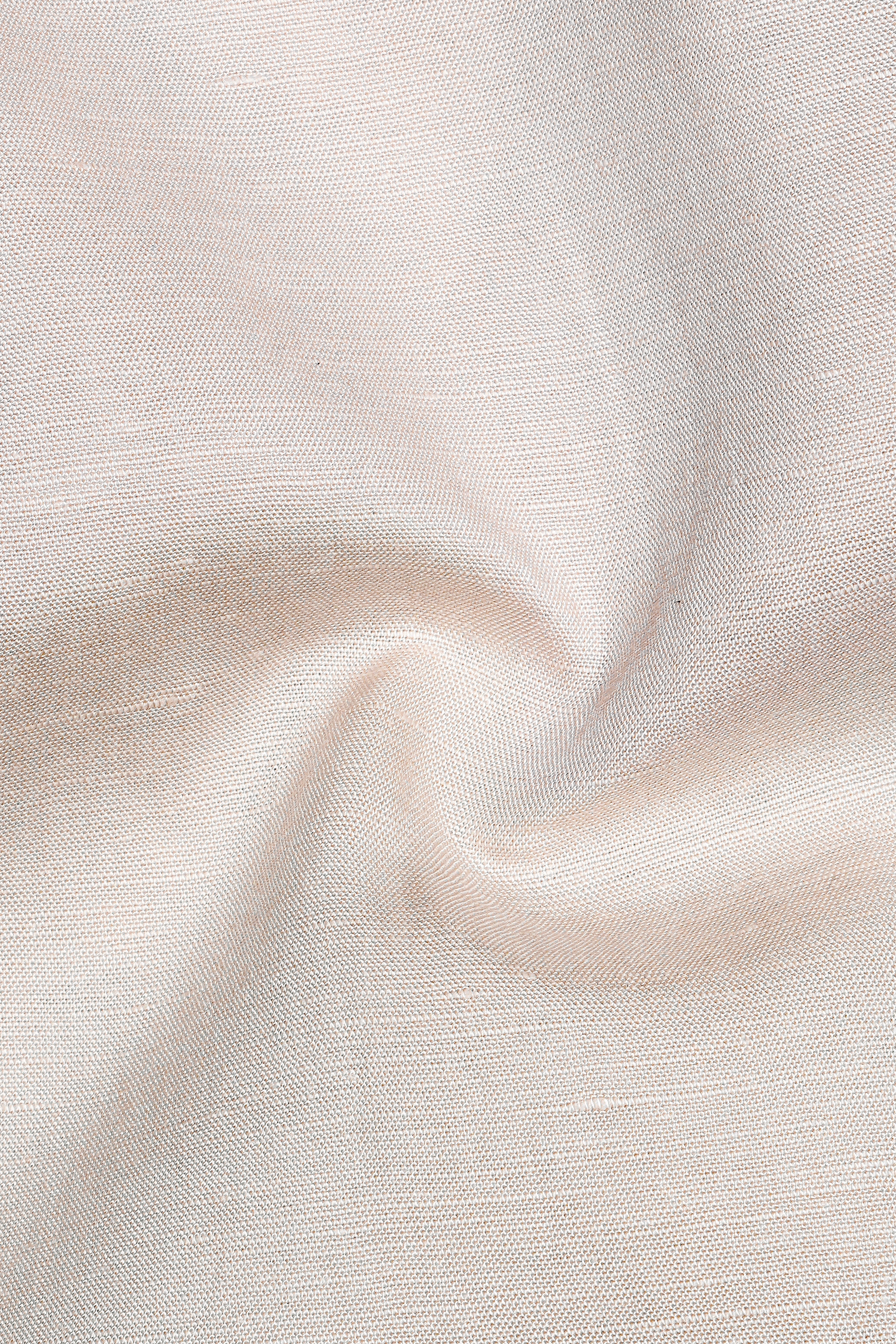 Velisse-Moon Mist Cream Luxurious Linen Casual Designer Shirt