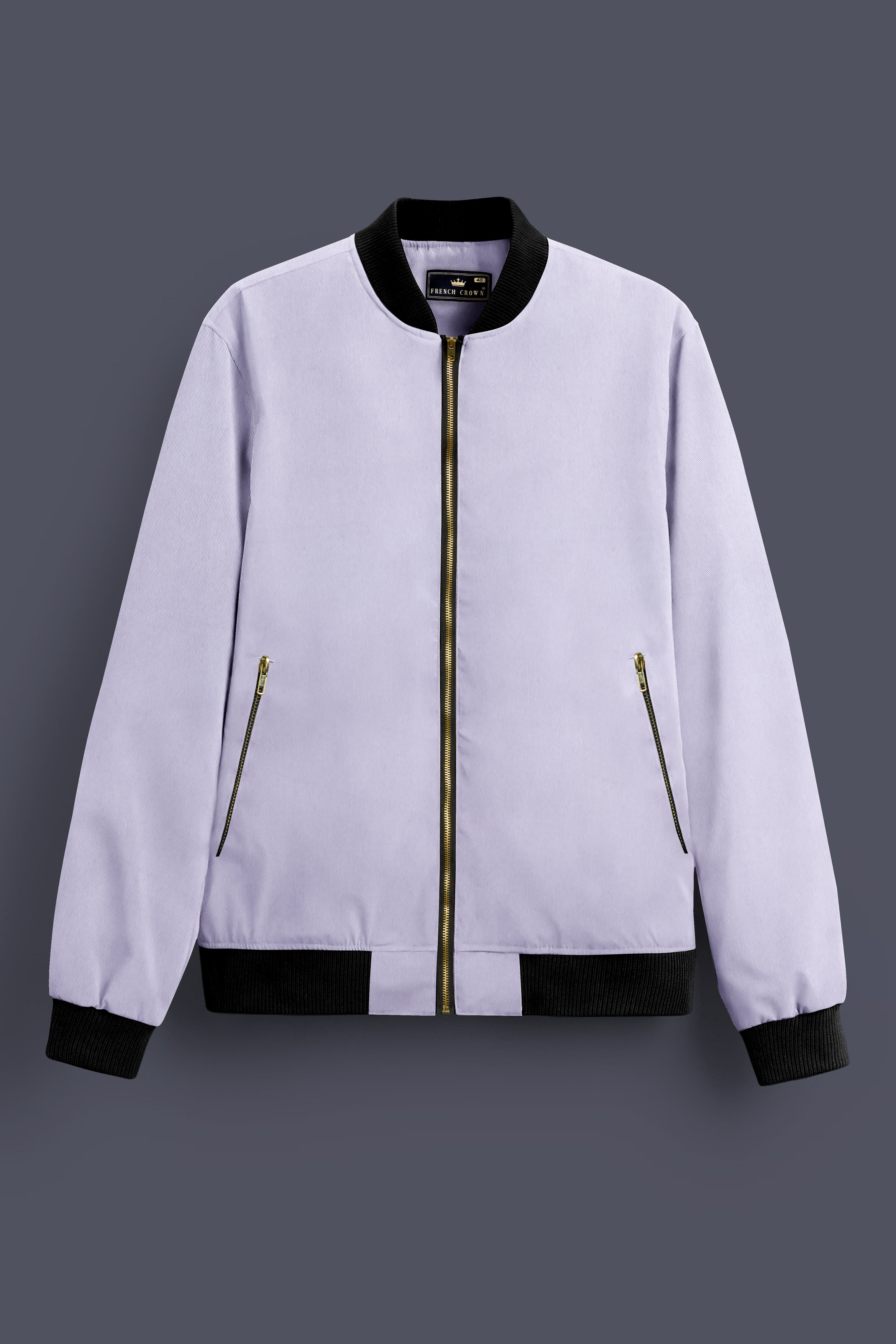 Primoux-Prelude Blue Premium Cotton Bomber Jacket