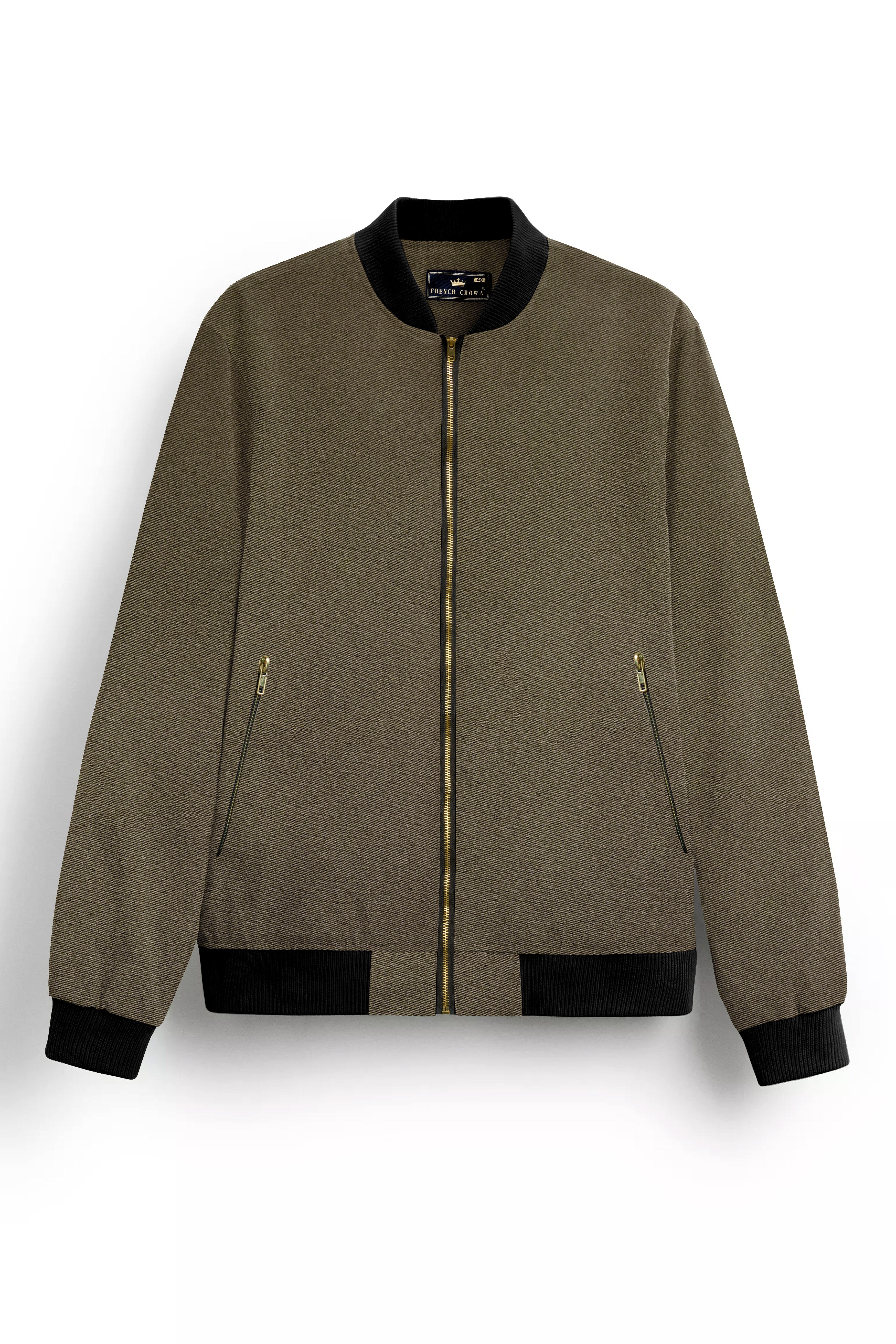 Mistran-Woodland Green Premium Cotton Bomber Jacket