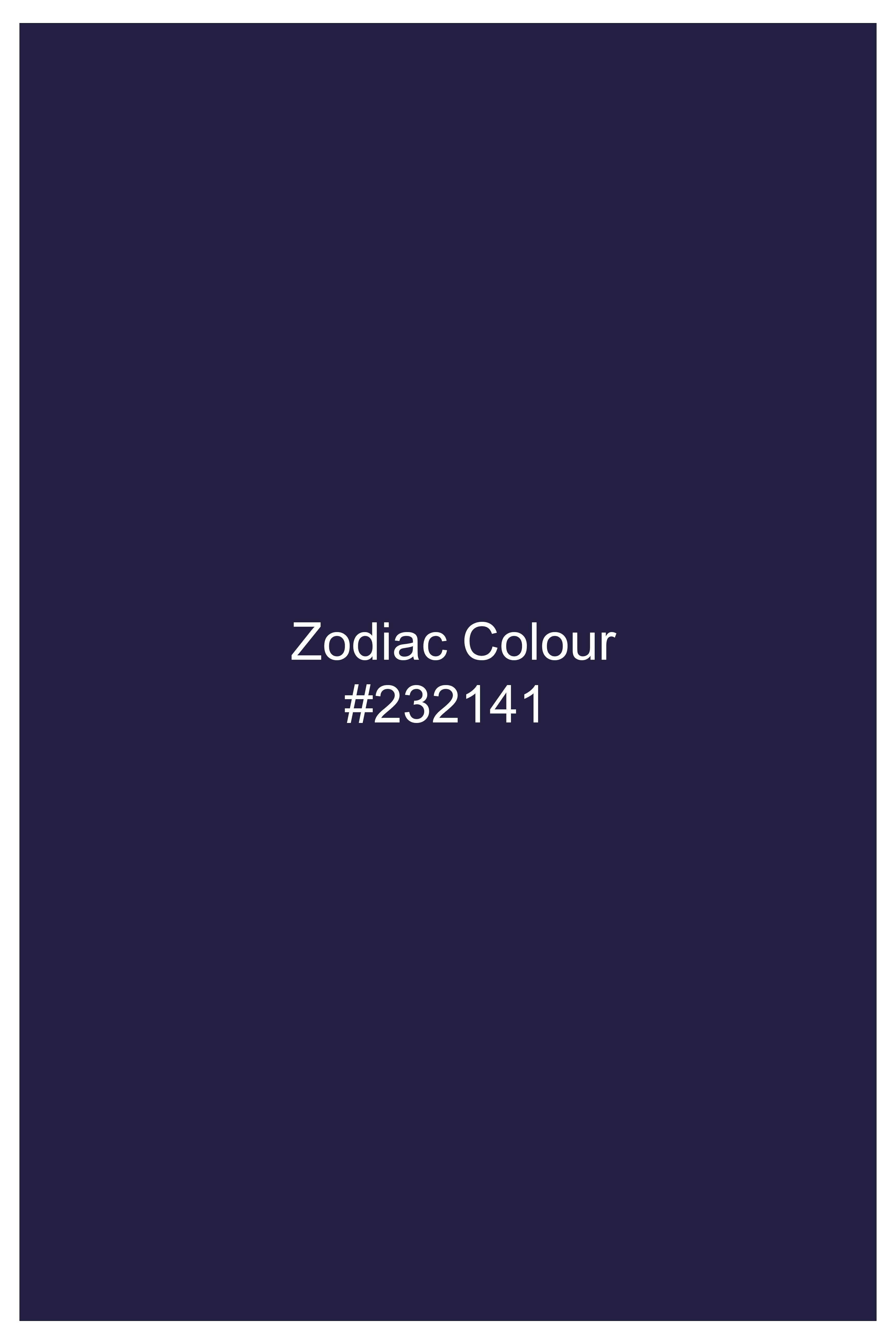 Bluzzle-Zodiac Blue Bugs Printed Oxford Premium Cotton Casual Shirt