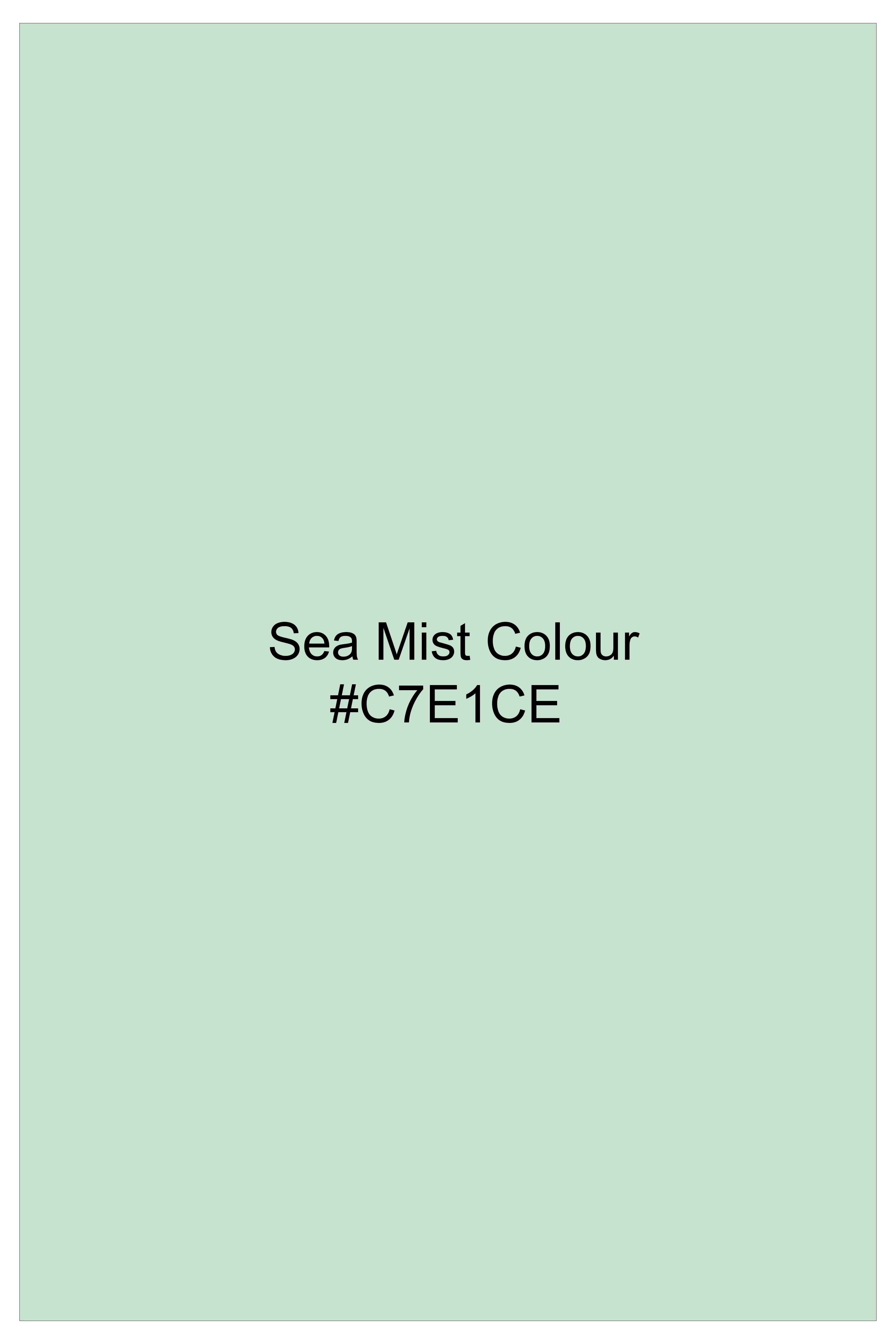 Mistique-Sea Mist Green Printed Subtle Sheen Super Soft Premium Cotton Casual Shirt