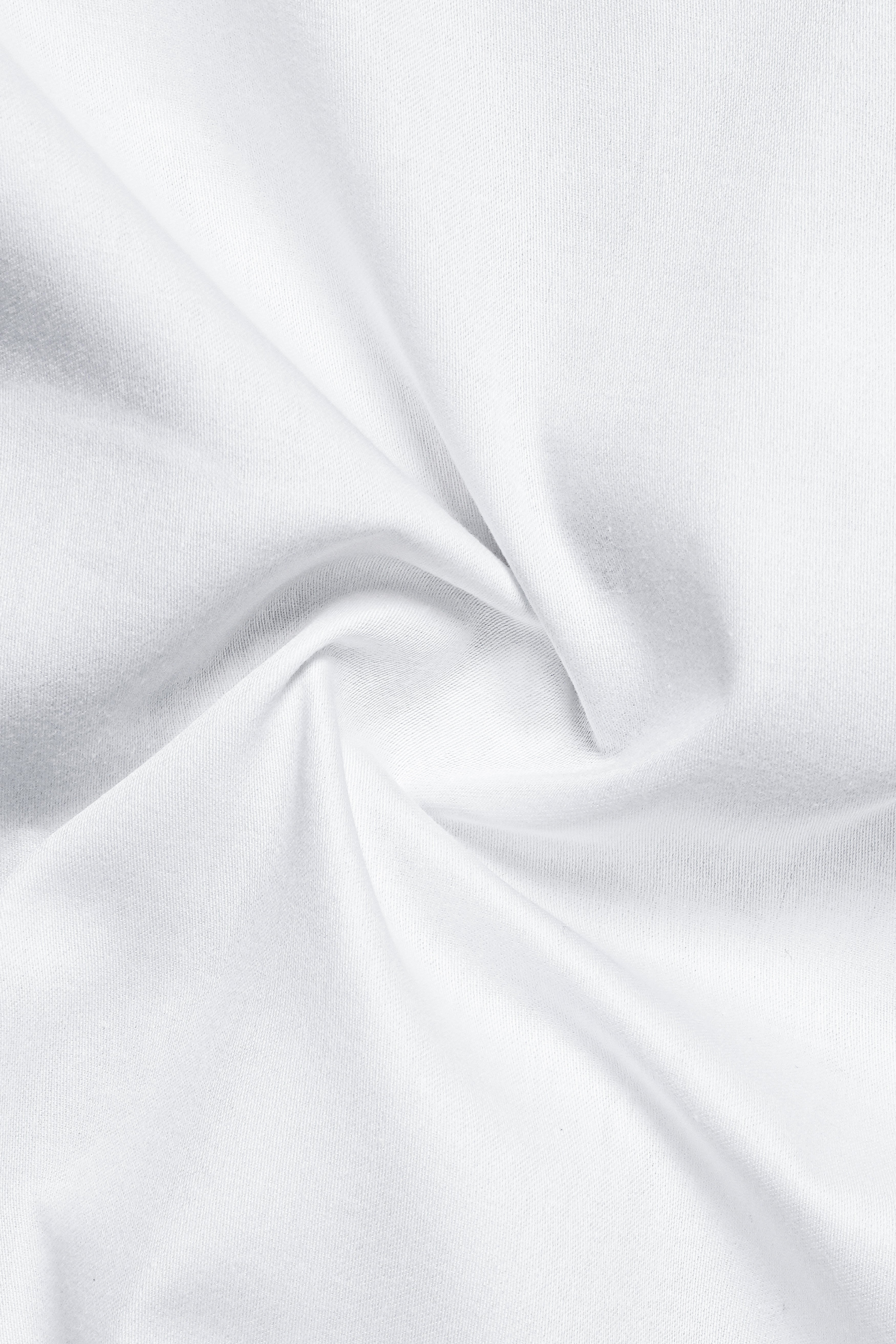 Albero-Bright White Horse Embroidered Subtle Sheen Super Soft Premium Cotton Designer Shirt