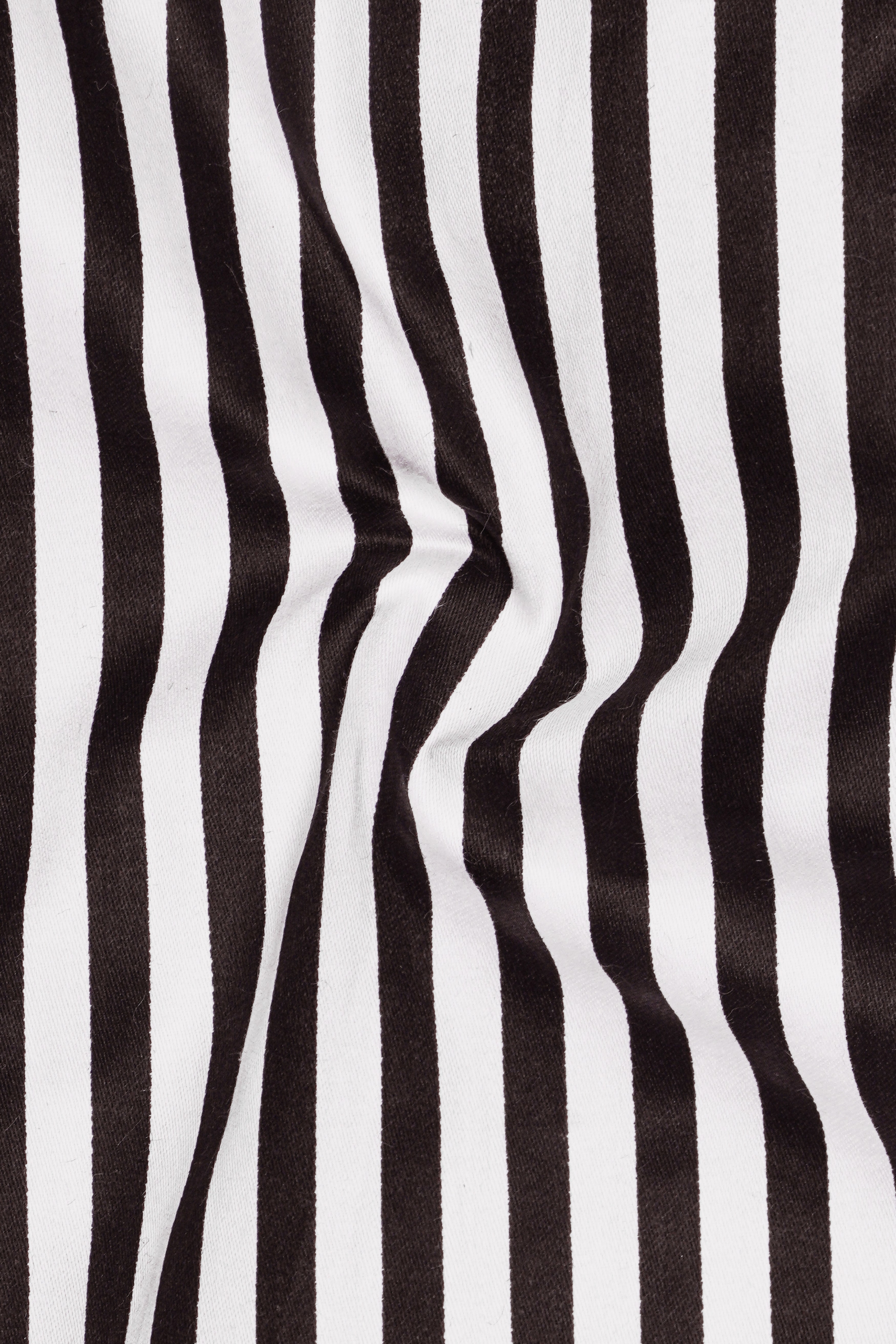 Noirlyn-Jade Black And Bright White Striped Super Soft Premium Cotton Formal White Cuff Collar Shirt