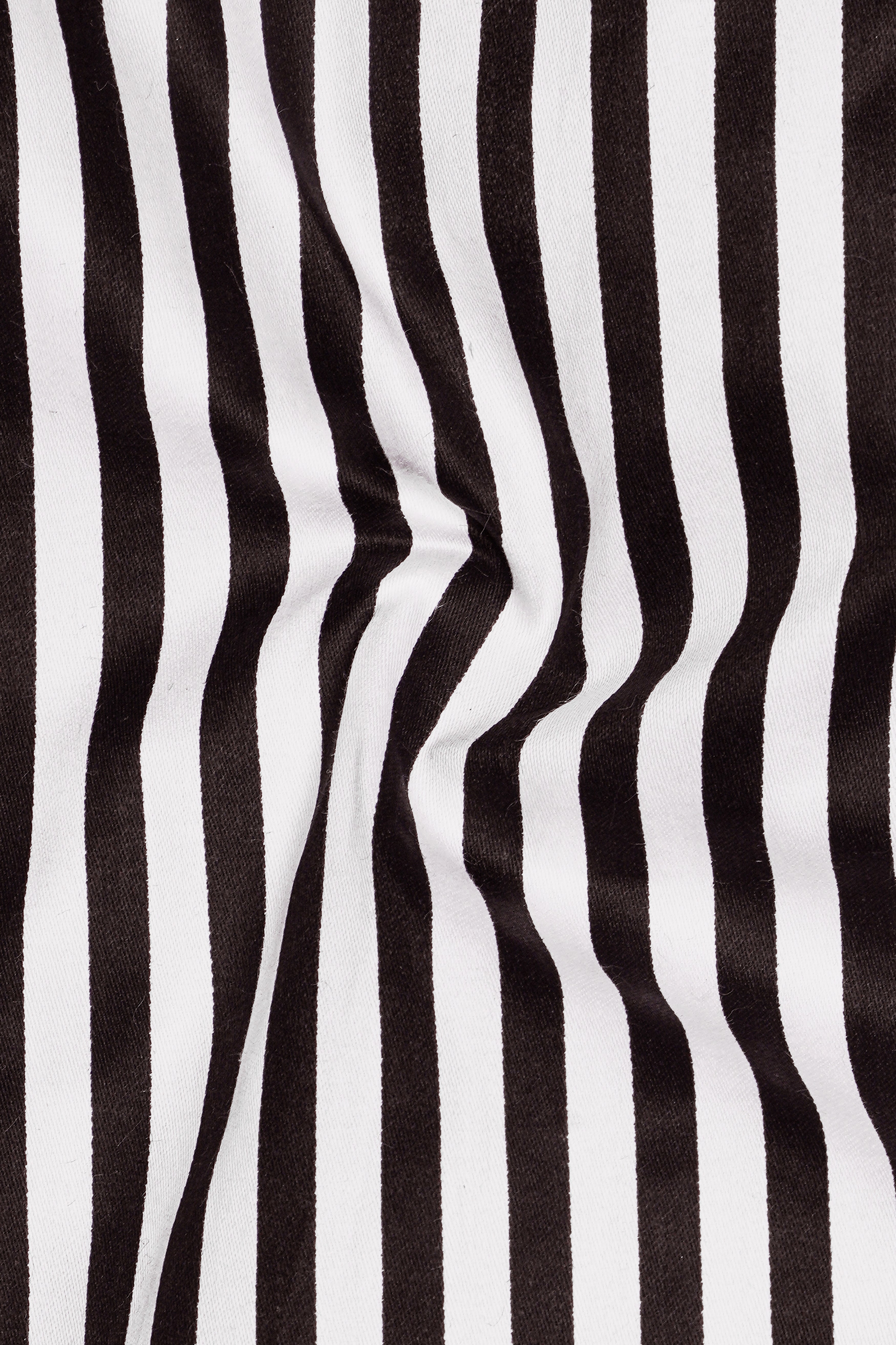 Noirlyn-Jade Black And Bright White Striped Super Soft Premium Cotton Formal White Cuff Collar Shirt