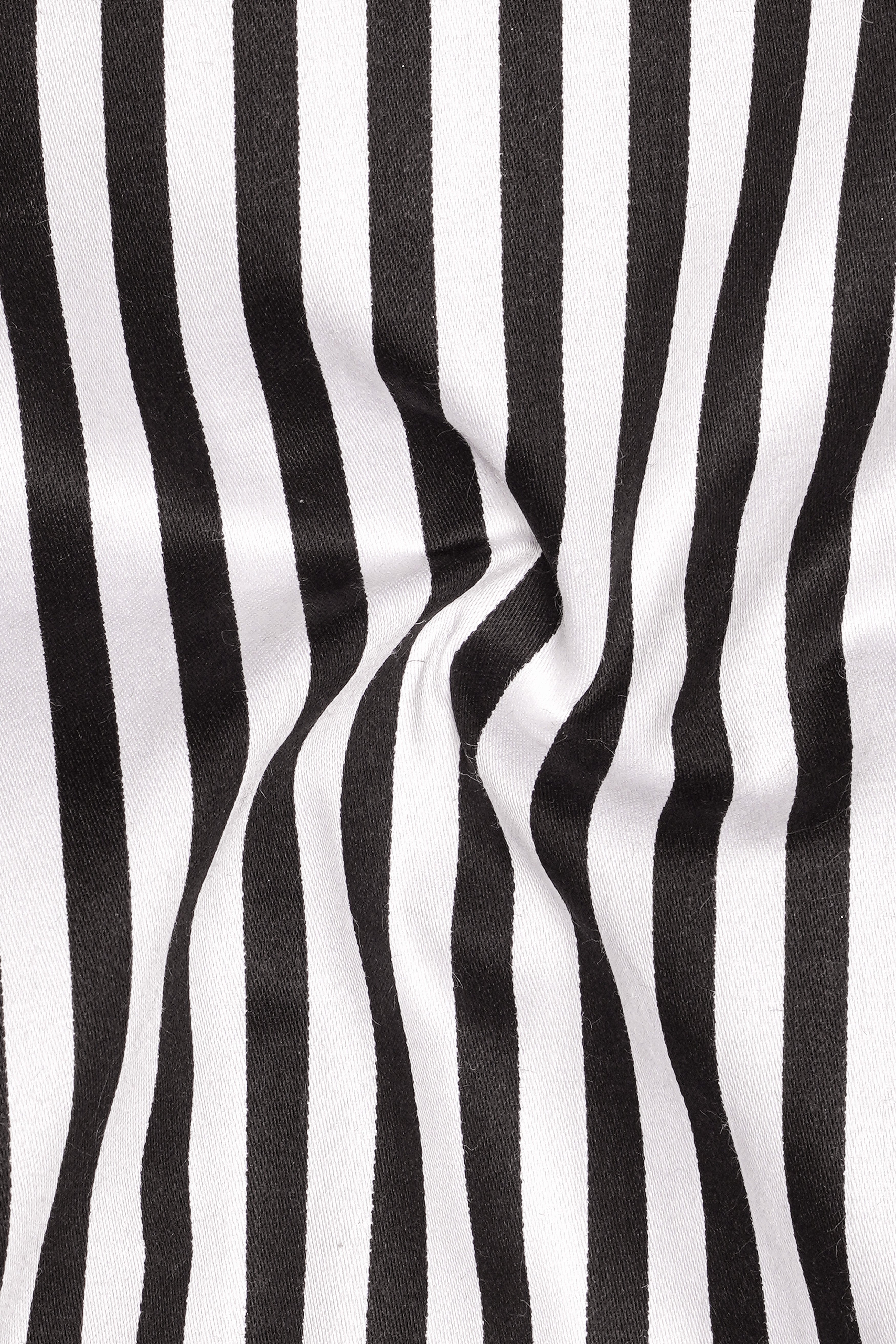 Noirlyn-Jade Black And Bright White Striped Super Soft Premium Cotton Dress Shirt