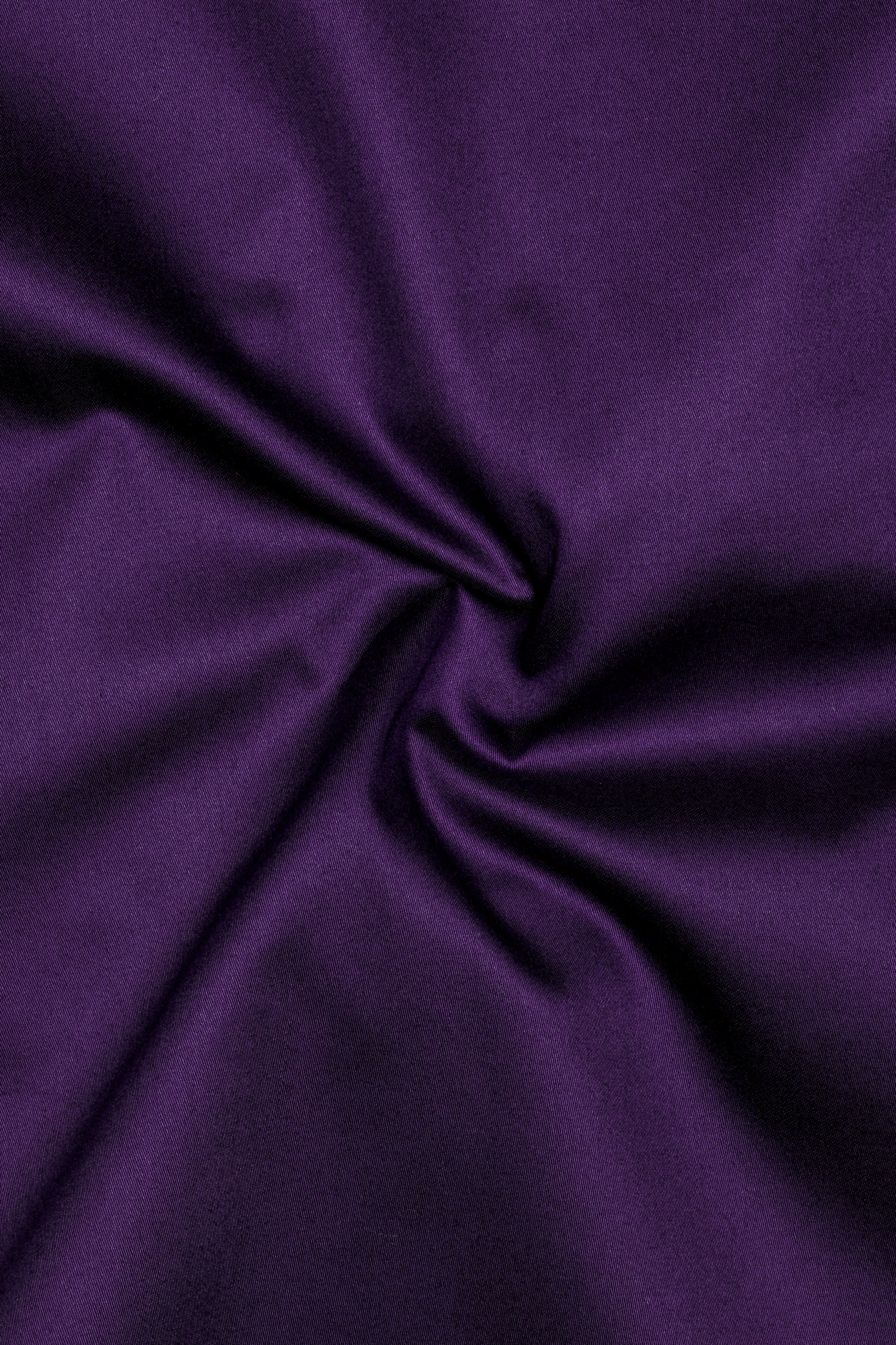 Violet-Grape Purple Subtle Sheen Super Soft Premium Cotton Dress Shirt