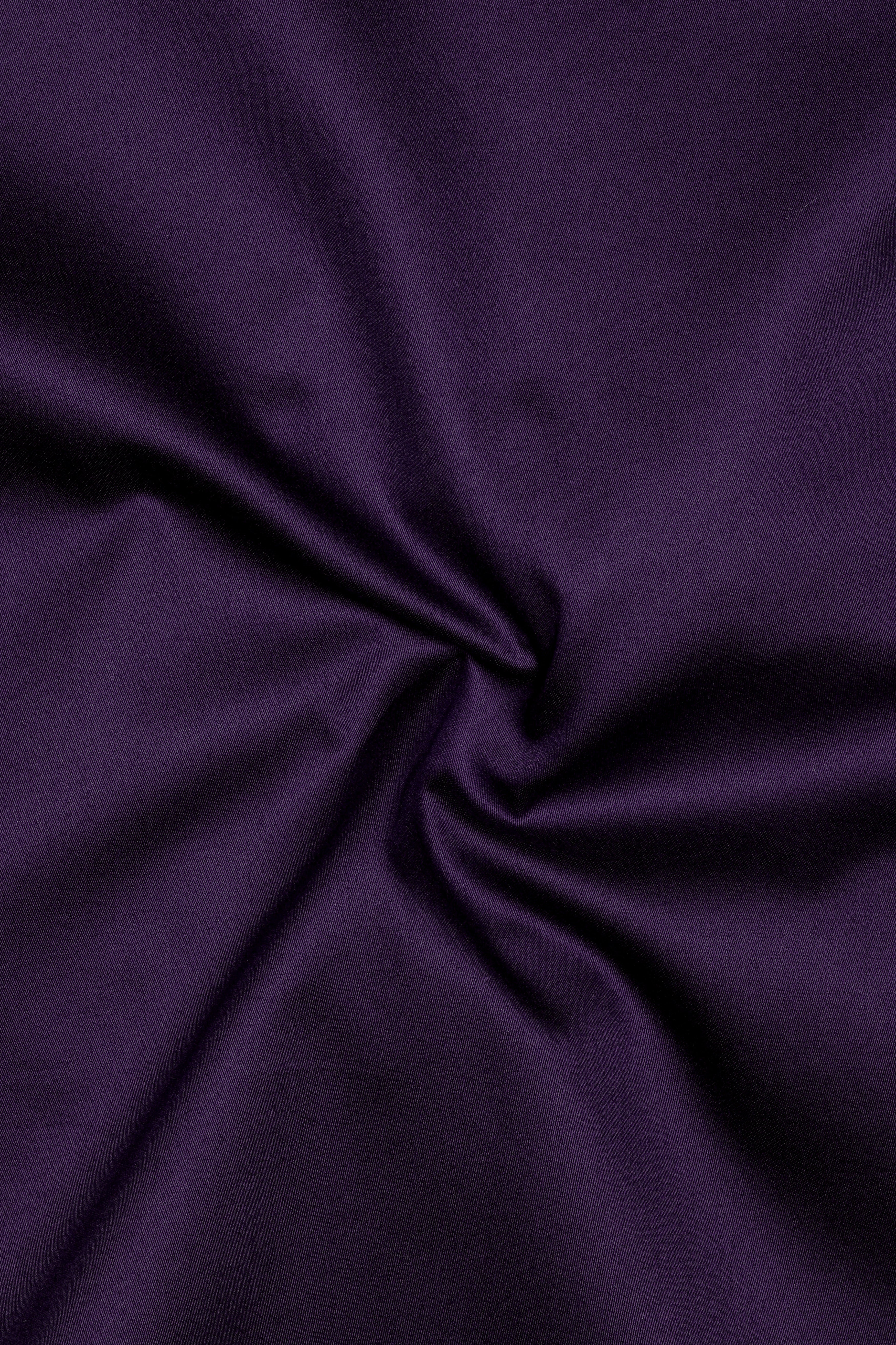 Violet-Grape Purple Subtle Sheen Super Soft Premium Cotton Dress Tuxedo Shirt