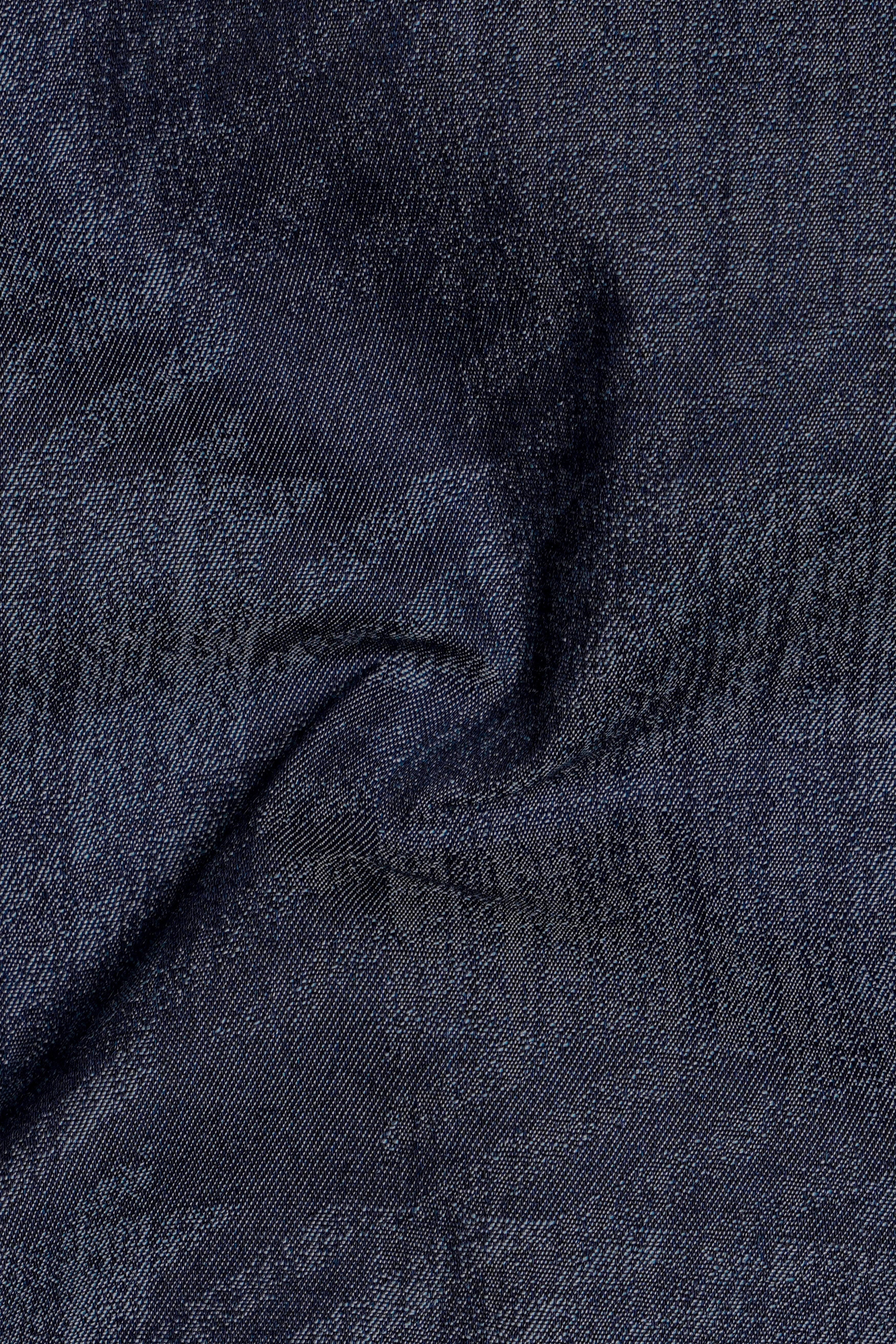 Diagris-Ebony Clay Denim Blue Diagonal Striped Super Soft Premium Cotton Casual Shirt
