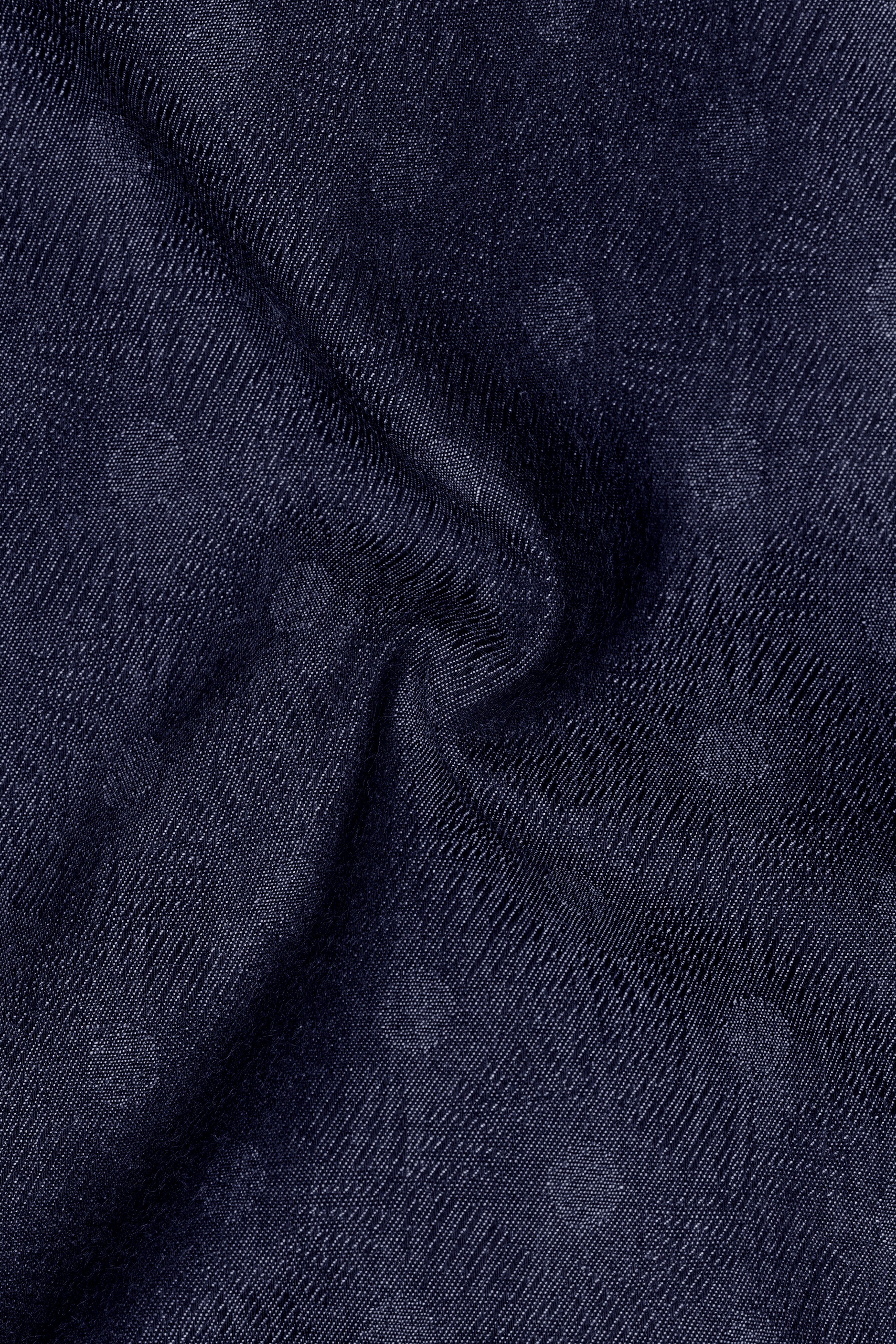 Bluvivo-Firefly Denim Blue Polka Dotted Printed Super Soft Premium Cotton Casual Shirt