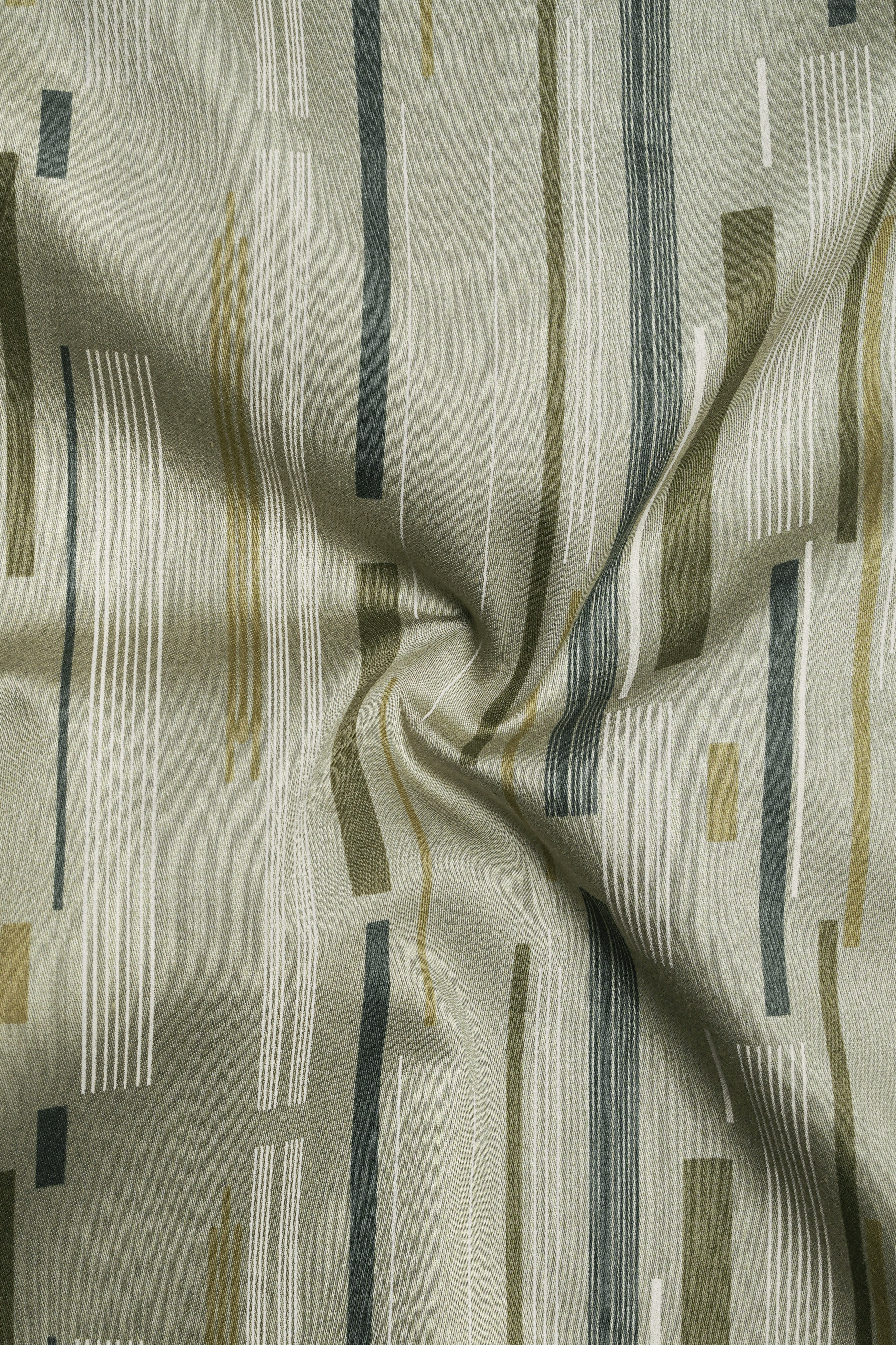 Stonaro-Granite Green Urban Printed Subtle Sheen Super Soft Premium Cotton Casual Shirt