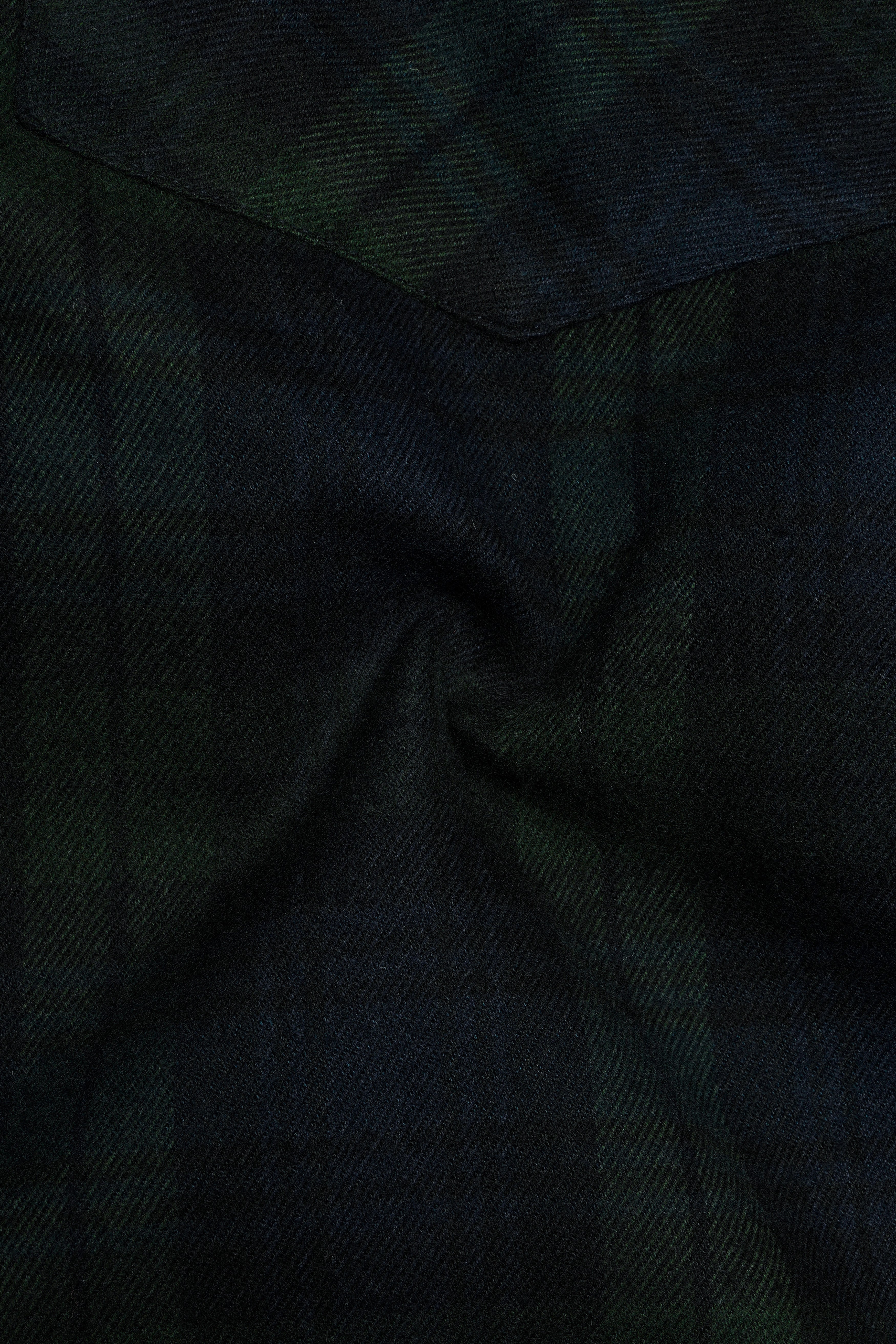 Virenzo-Racing Green Plaid Heavyweight Super Soft Premium Flannel Cotton Casual Overshirt