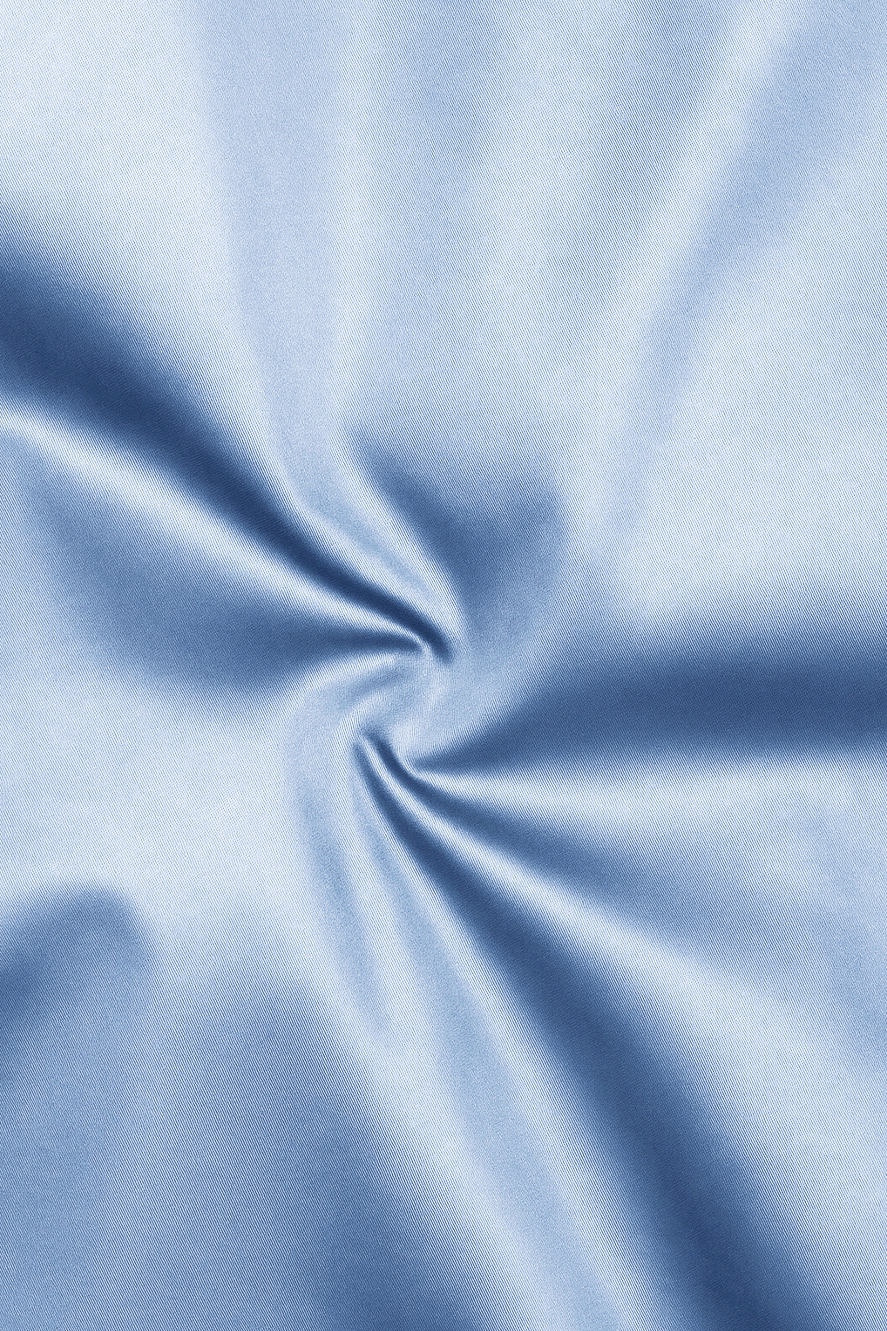 Bluessenza-Cornflower Blue Subtle Sheen Super Soft Premium Cotton Cut Away Collar Dress Shirt