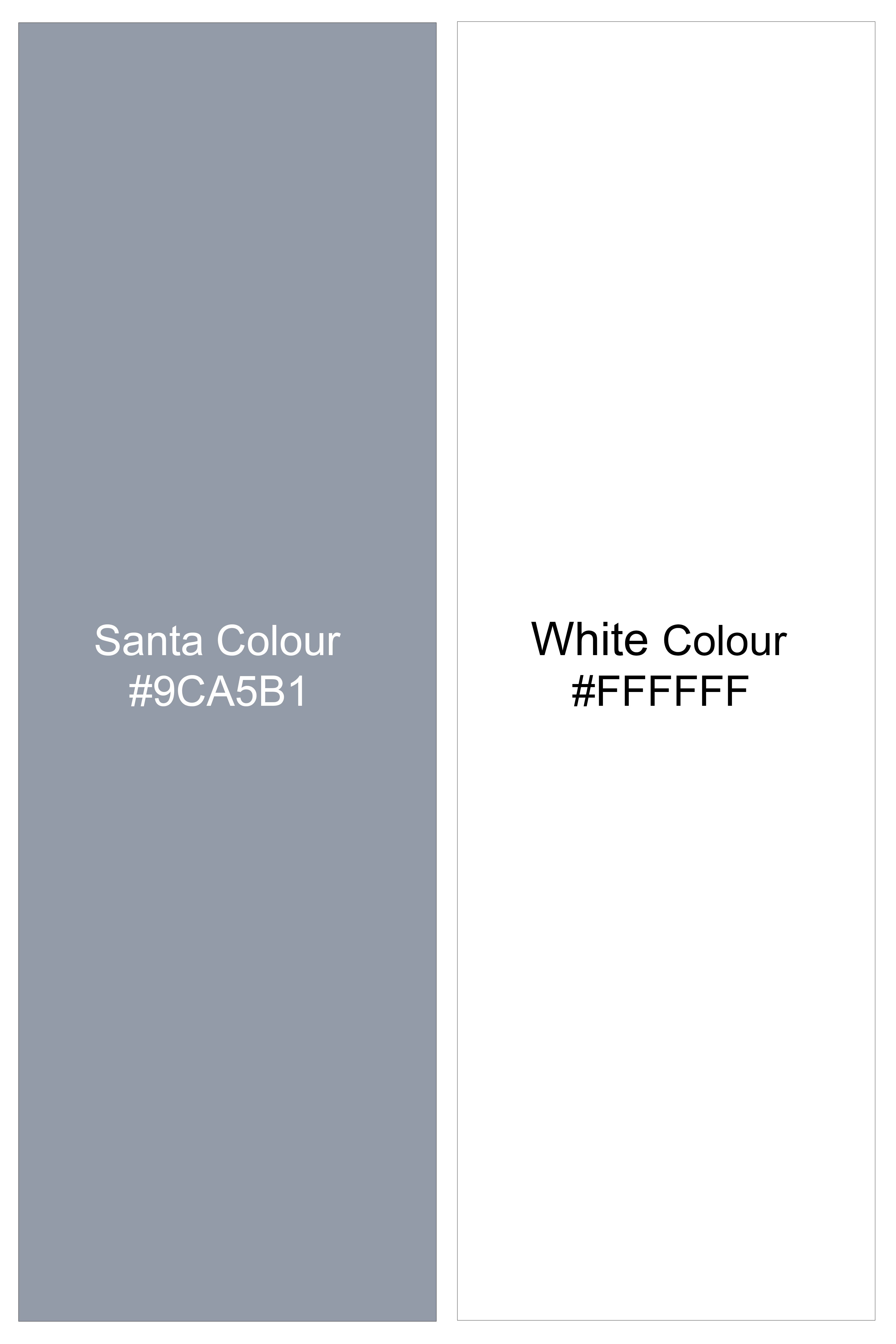 Lustravo-Santa Gray And Bright White Awning Striped Subtle Sheen Super Soft Premium Cotton Dress Shirt