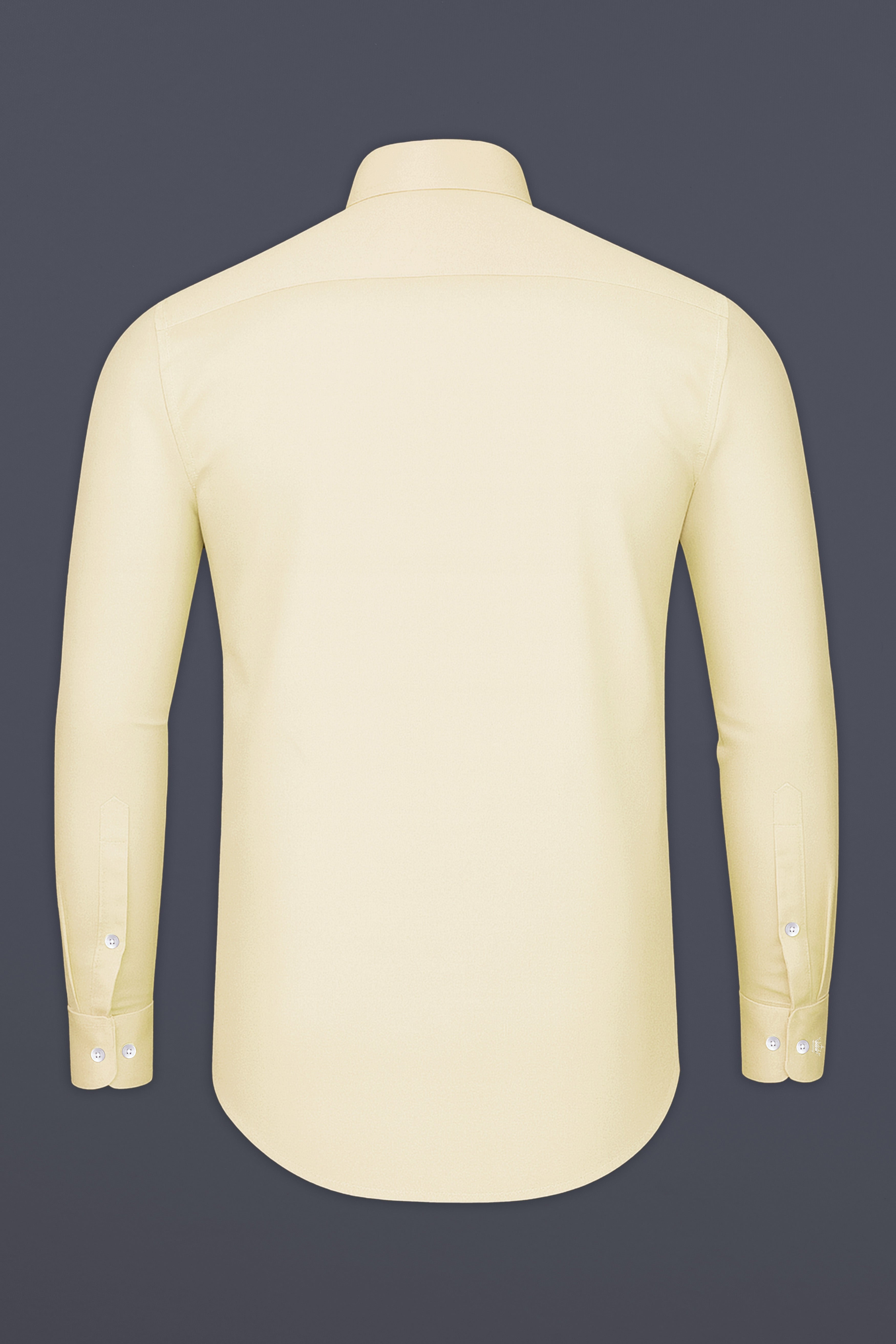 Aurewheat-Wheatfield Cream Subtle Sheen Super Soft Premium Cotton Tuxedo Shirt