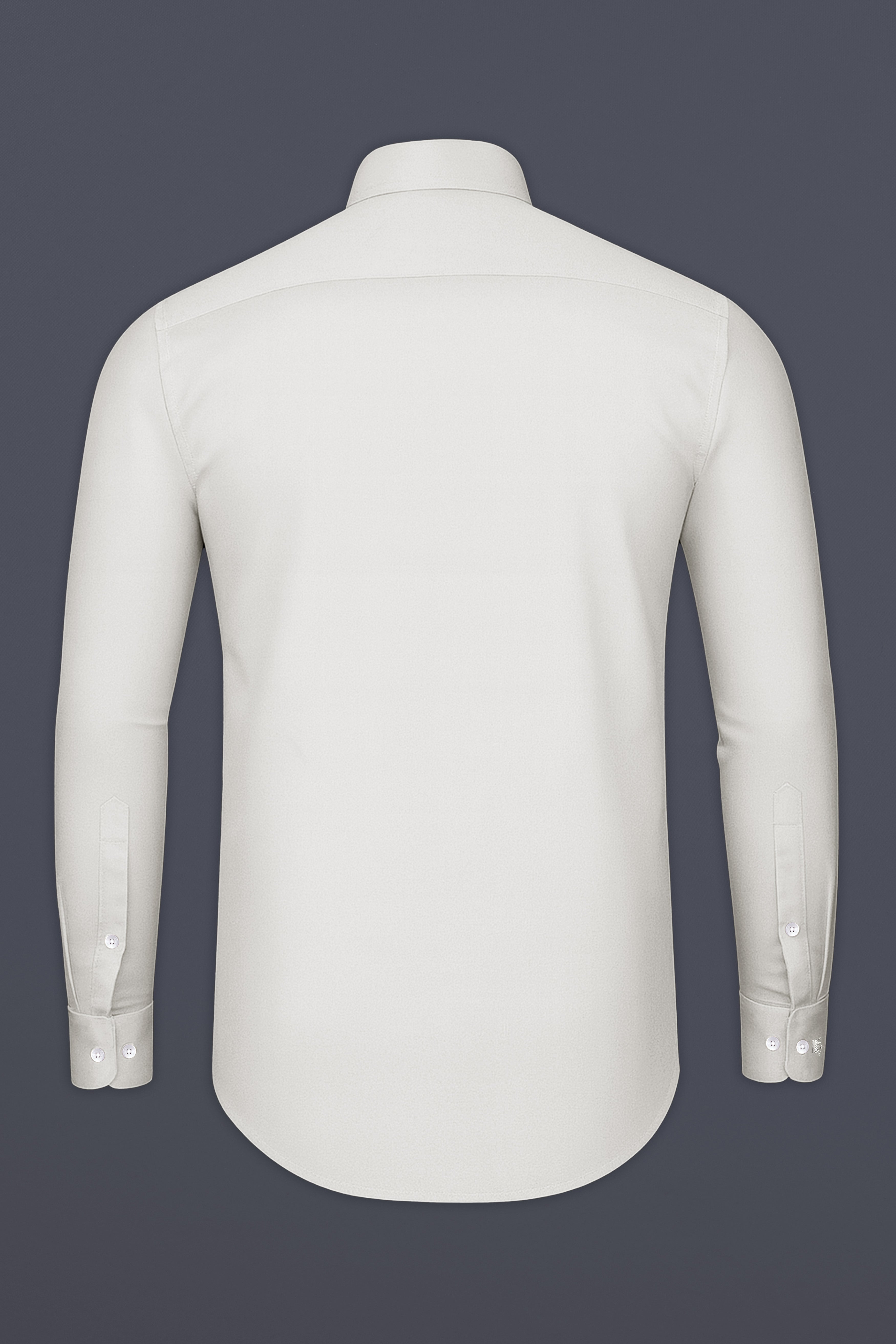 Aurequil-Quil Gray Subtle Sheen Super Soft Premium Cotton Tuxedo Shirt