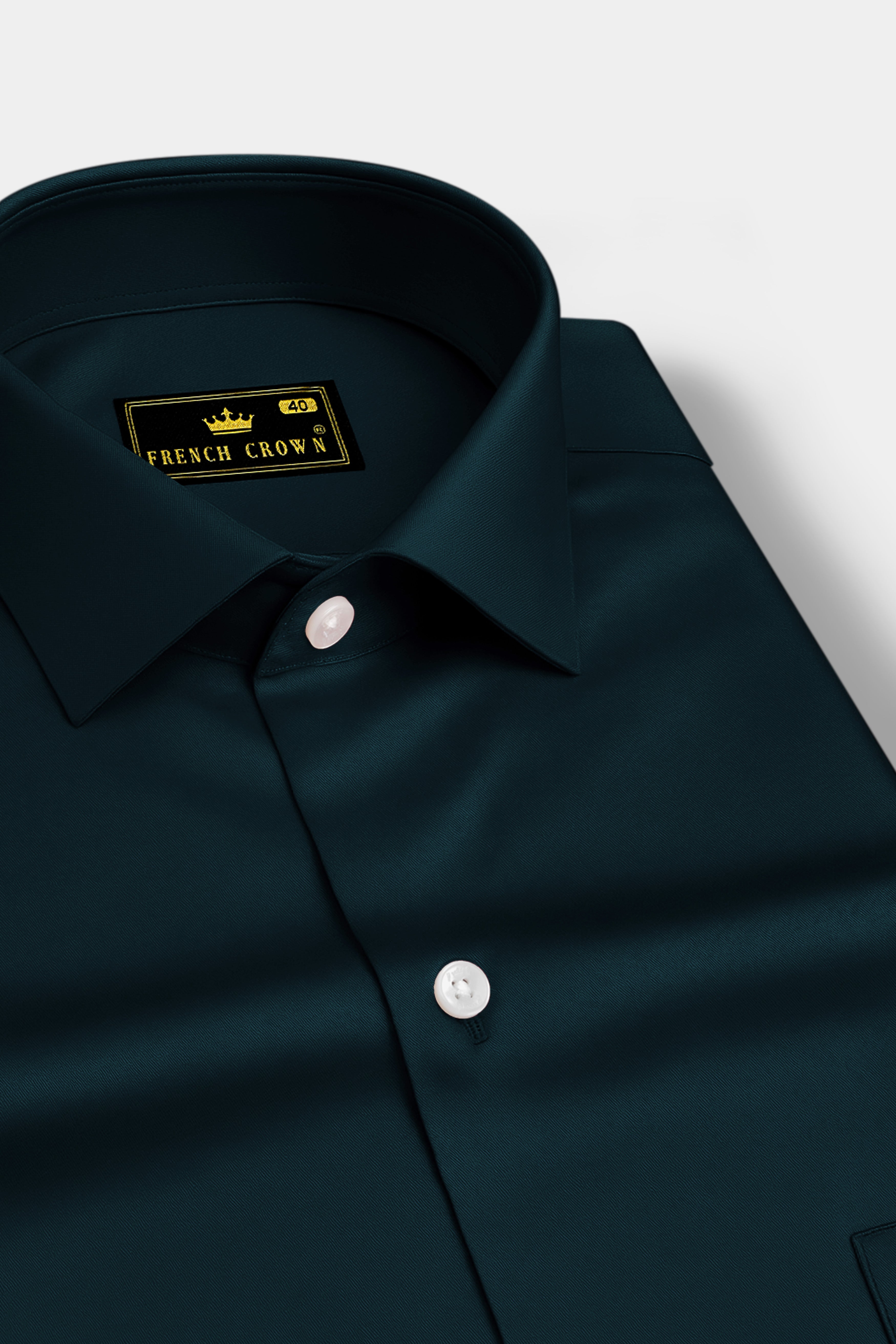 Aureburn-Burnham Green Subtle Sheen Super Soft Premium Cotton Dress Shirt